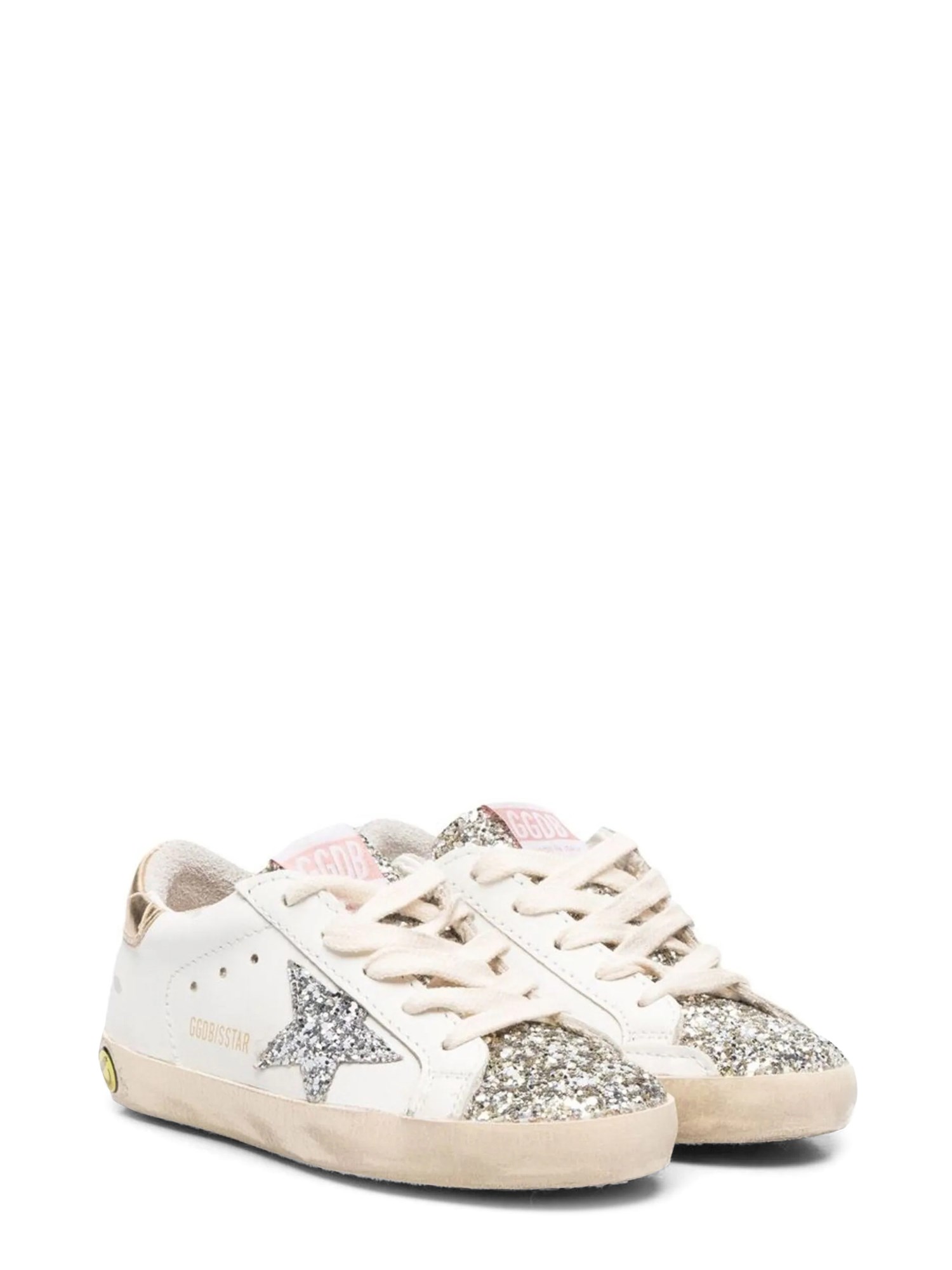 Golden Goose golden goose super-star glitter upper suede star and heel