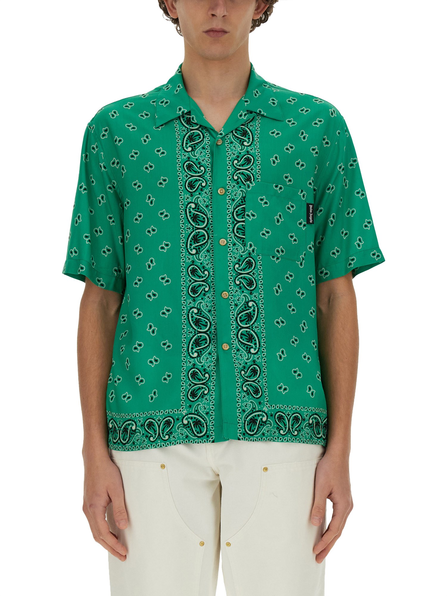 PALM ANGELS palm angels paisley shirt