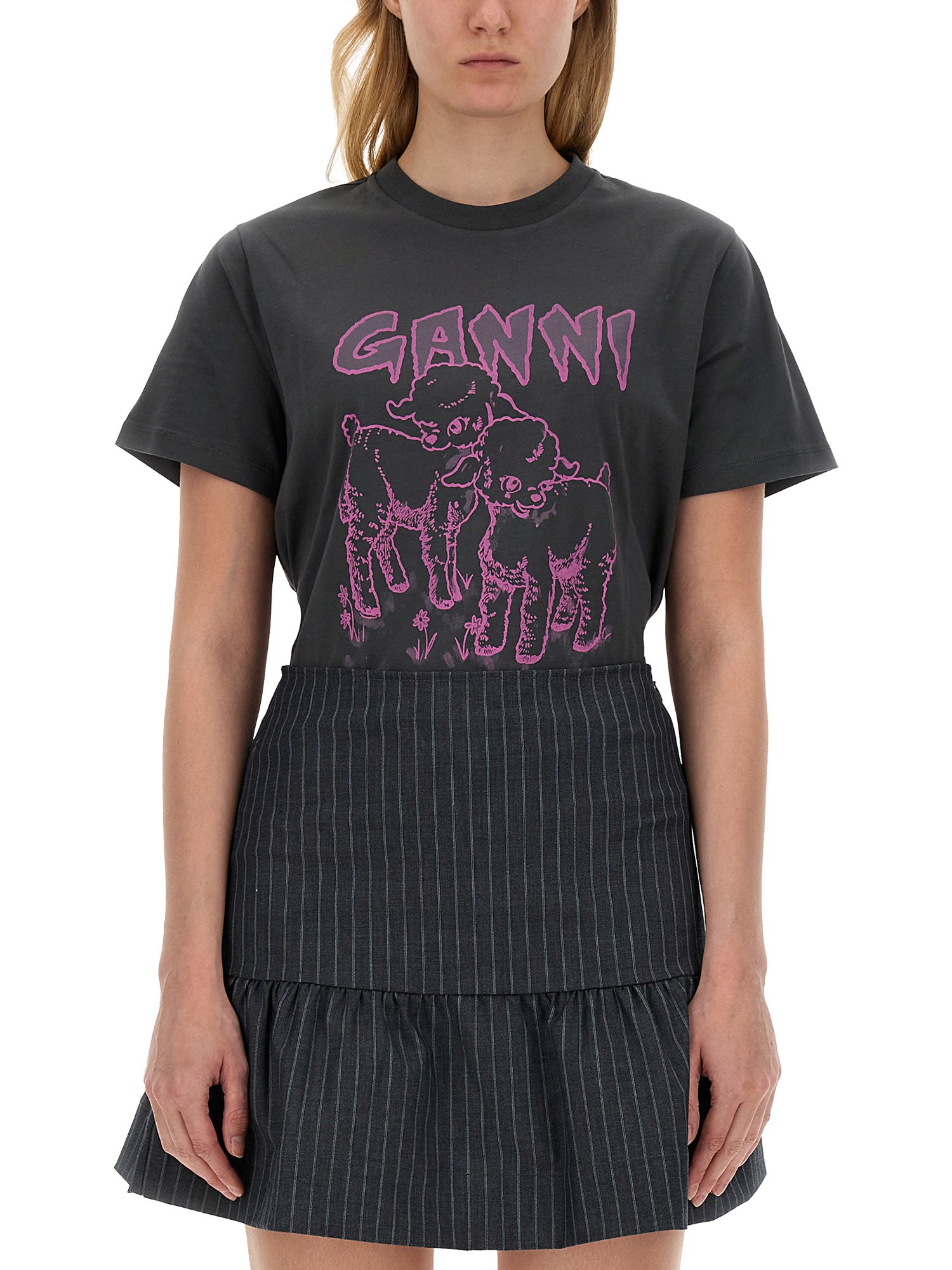 Ganni ganni t-shirt "lamb"