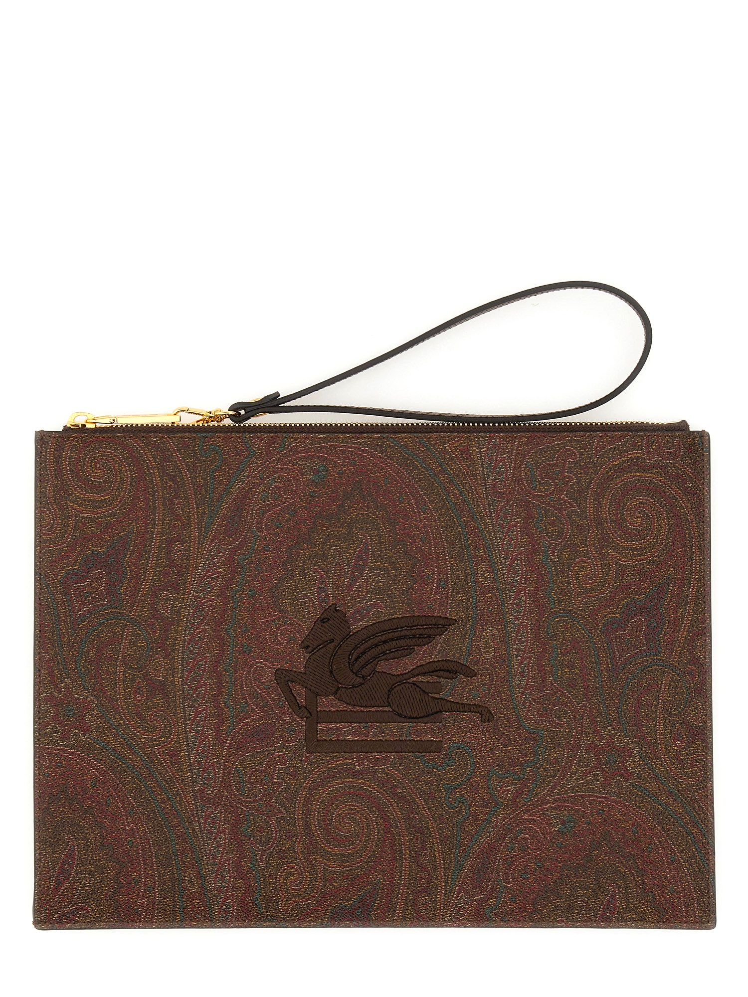 Etro etro pouch paisley jacquard medium