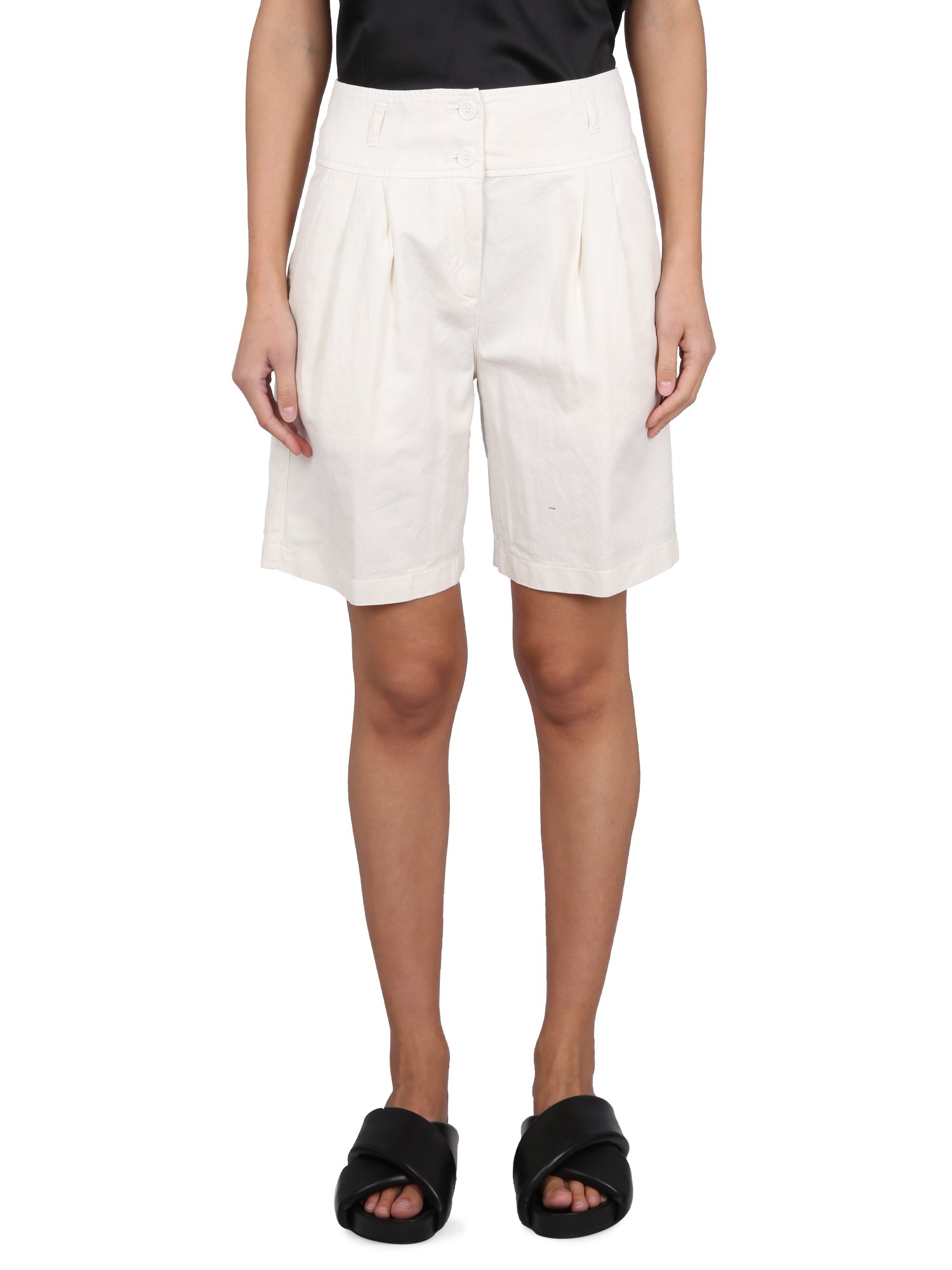 Aspesi aspesi linen blend shorts