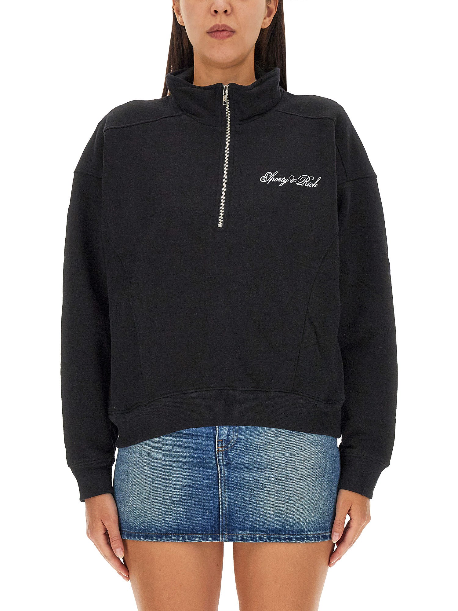 Sporty & Rich sporty & rich sweatshirt with logo