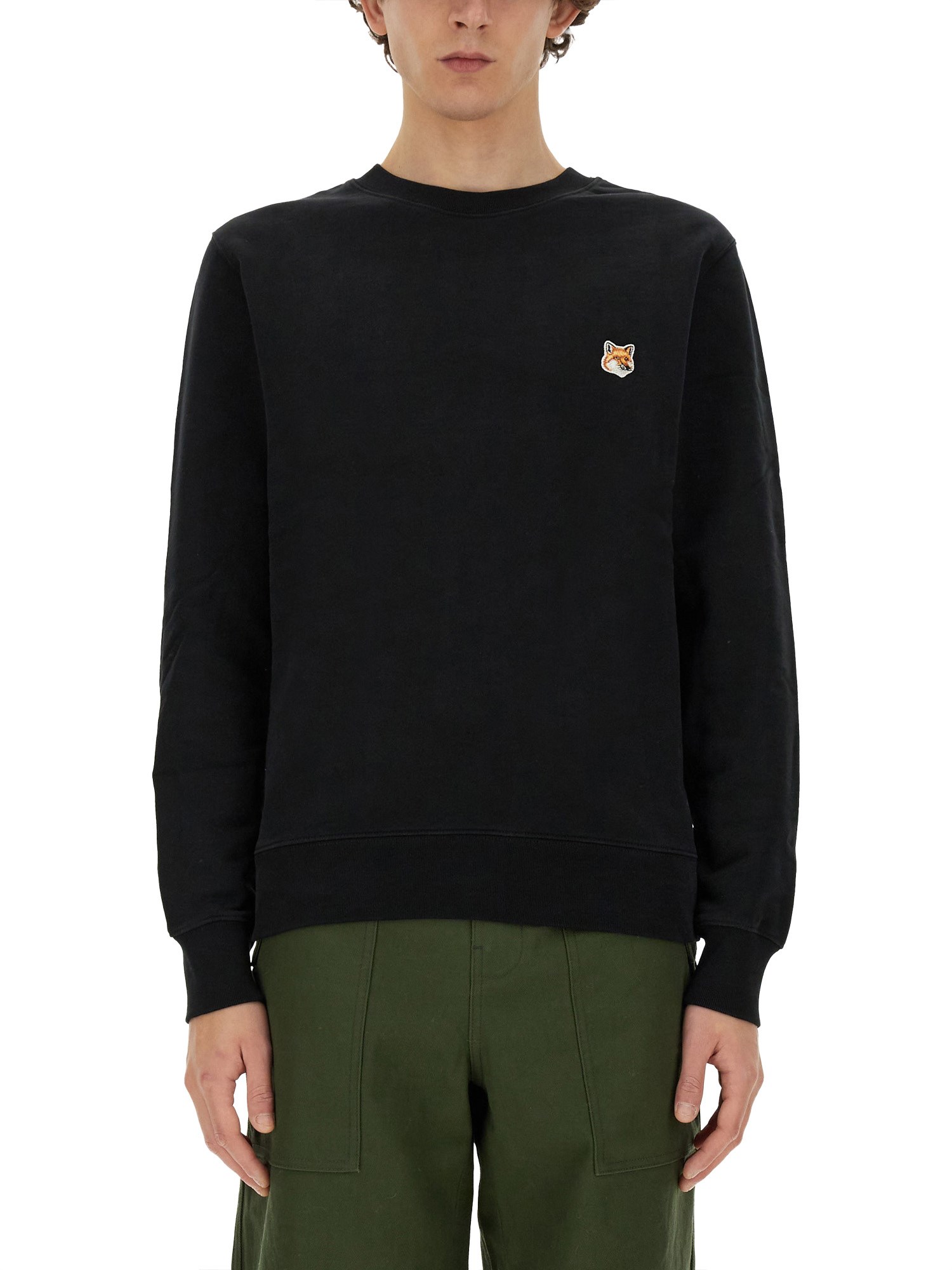 Maison Kitsuné maison kitsuné sweatshirt with fox head patch