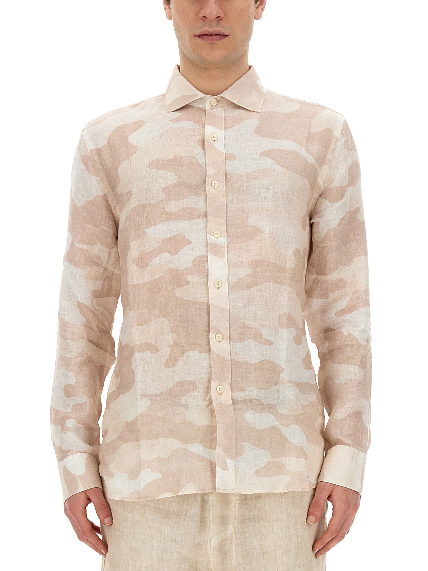 120% lino 120% lino slim fit shirt