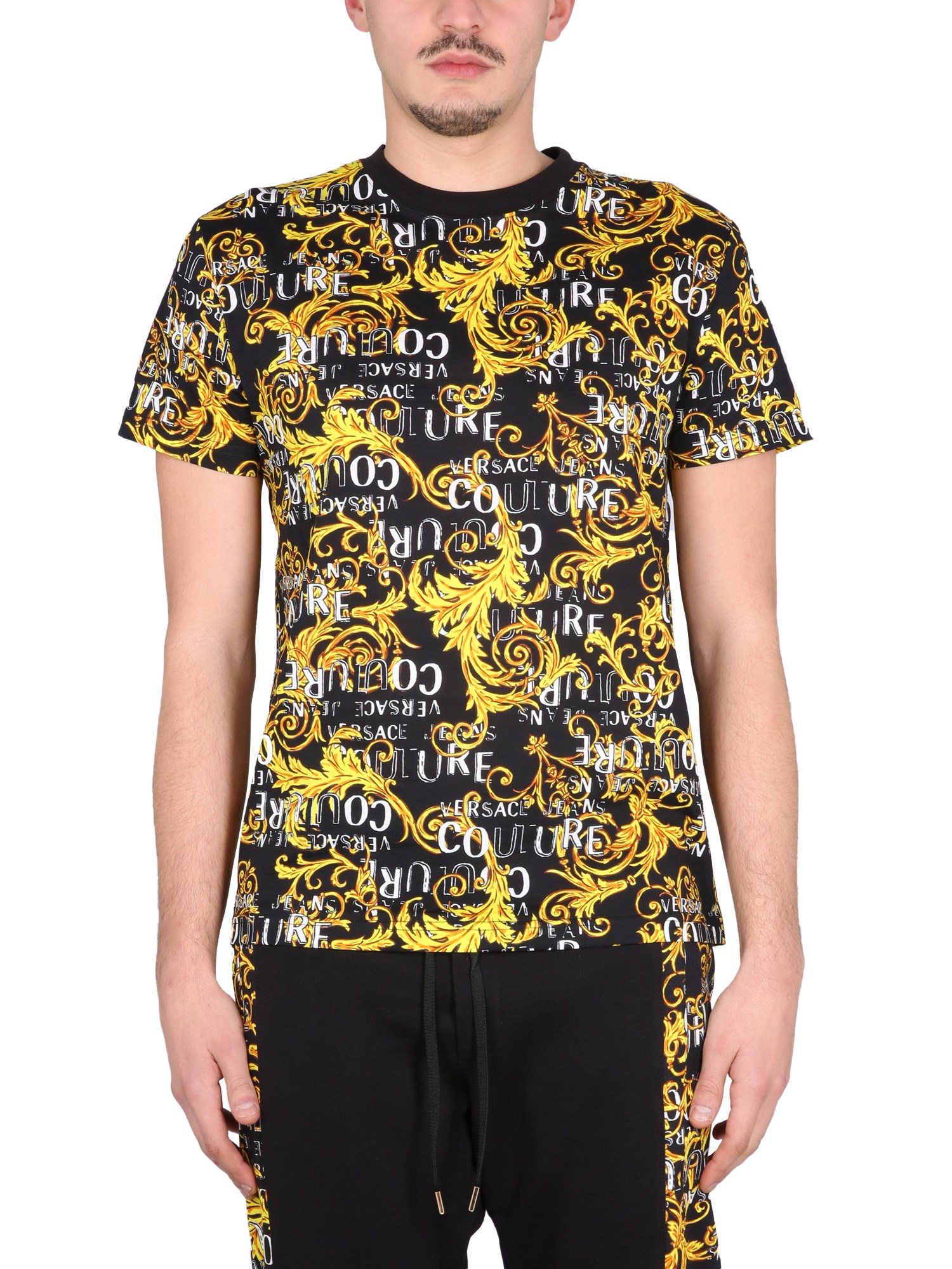 Versace Jeans Couture versace jeans couture baroque logo t-shirt