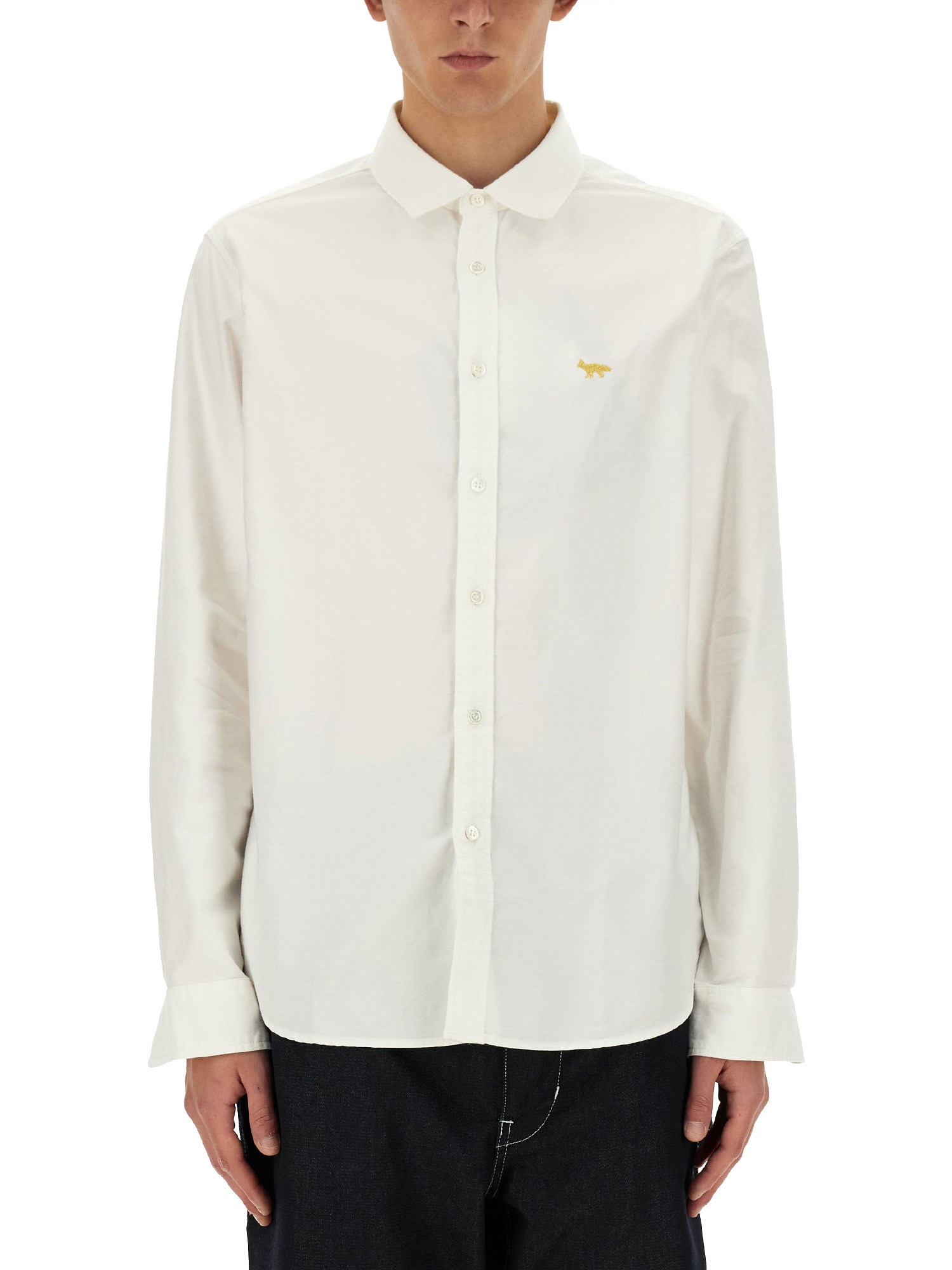  junya watanabe man junya watanabe man x maison kitsune shirt