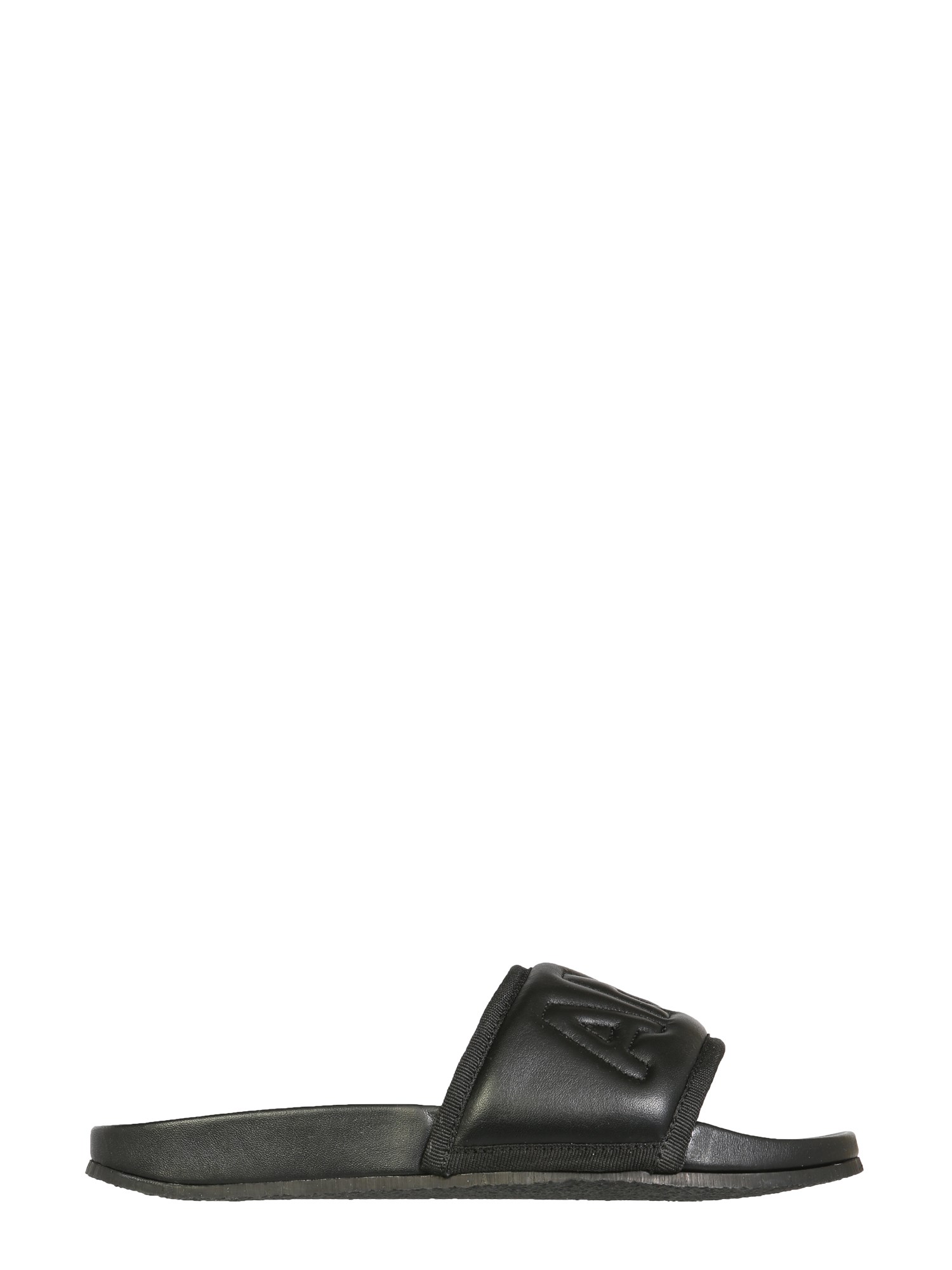 AMBUSH ambush leather slide sandals