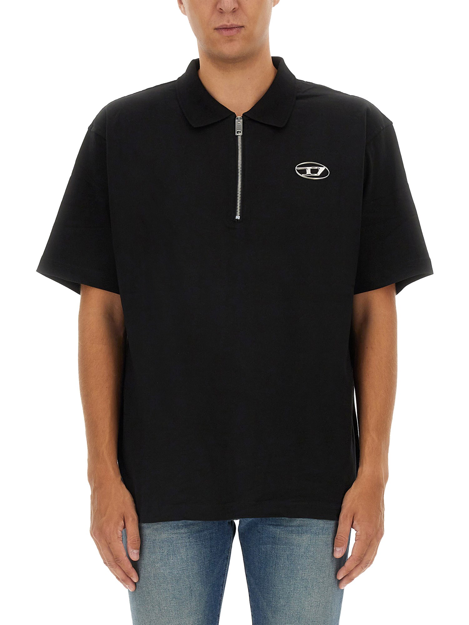 Diesel diesel polo with logo