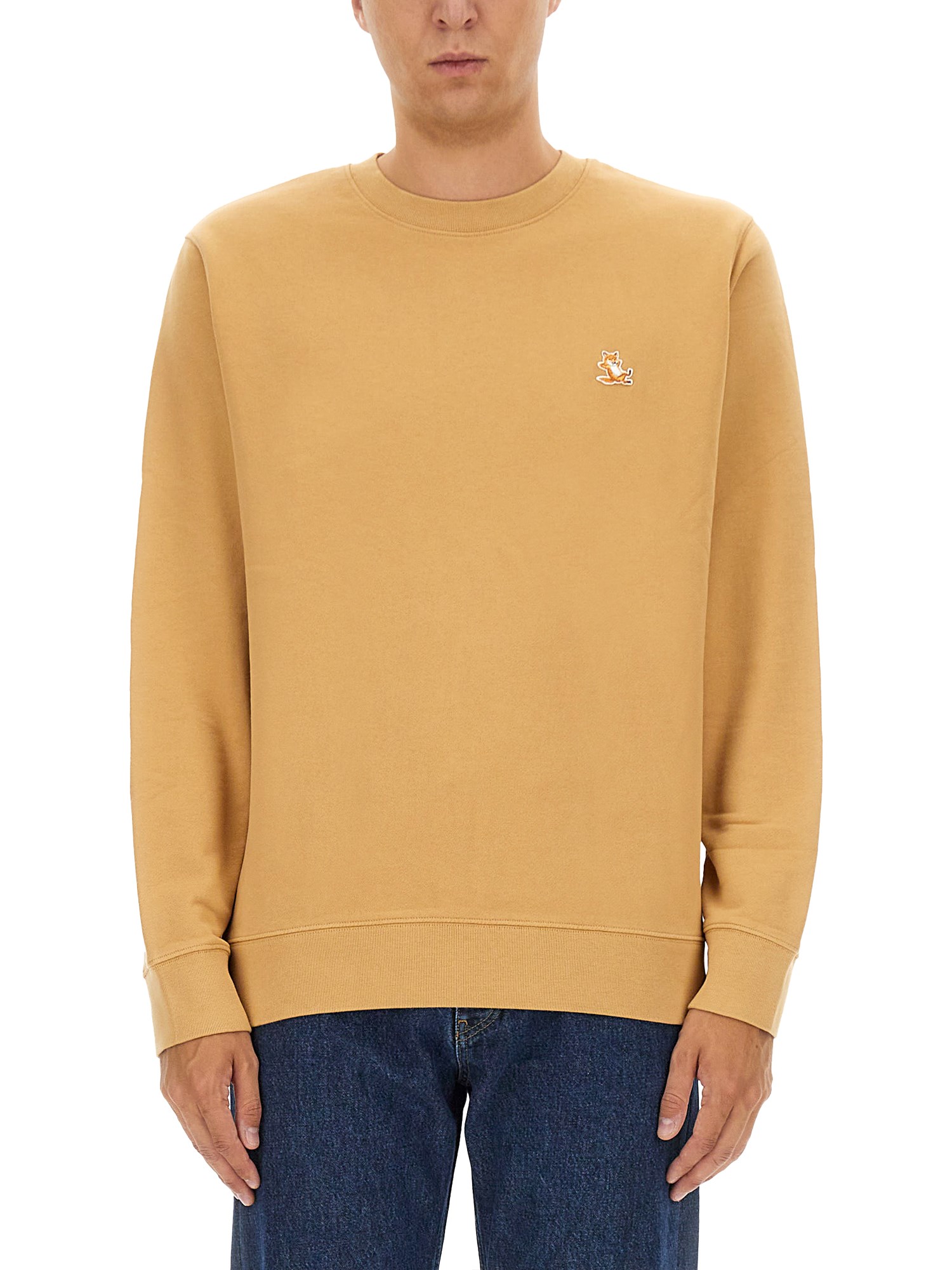 Maison Kitsuné maison kitsuné sweatshirt with logo patch