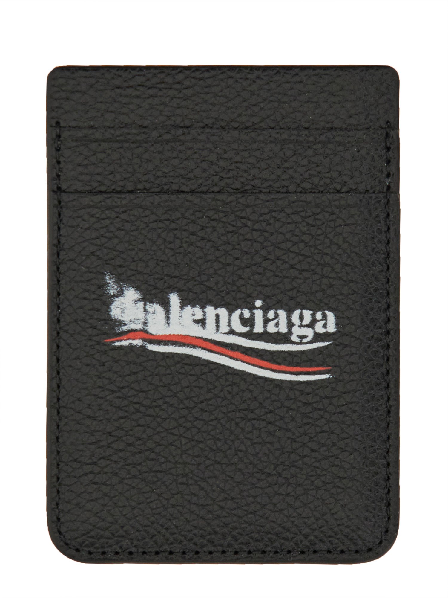 Balenciaga balenciaga magnetic card holder with logo