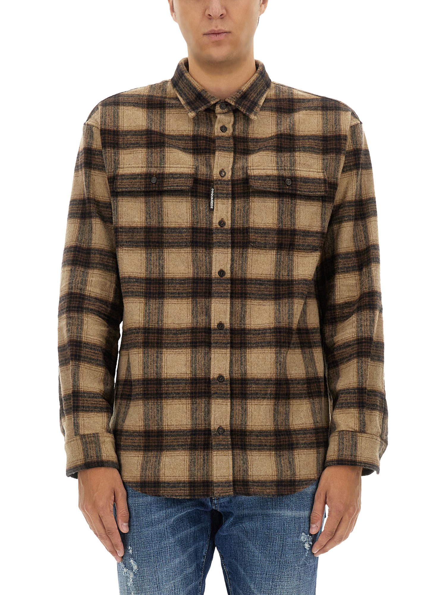 dsquared dsquared plaid shirt