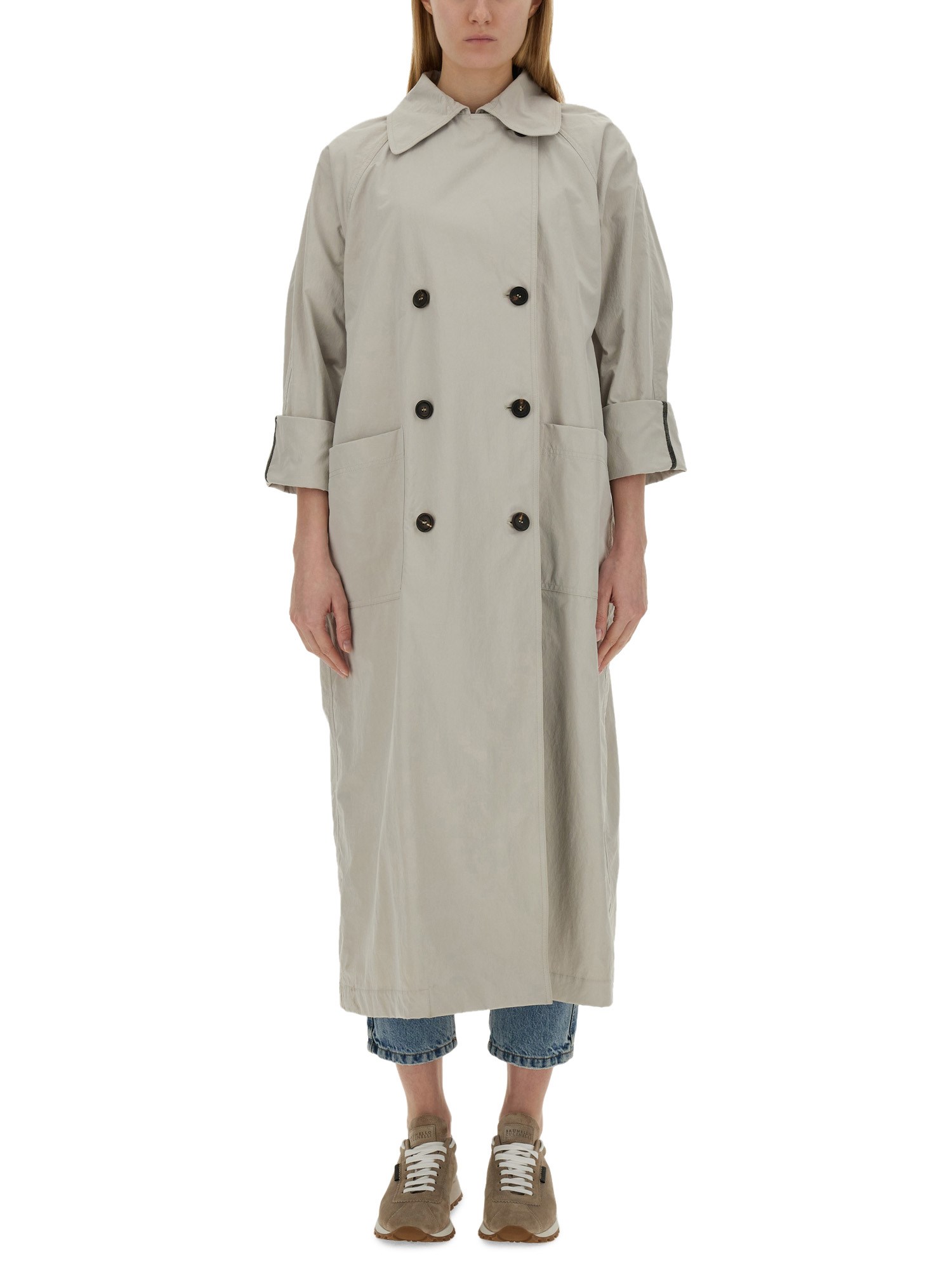 Brunello Cucinelli brunello cucinelli nylon trench coat