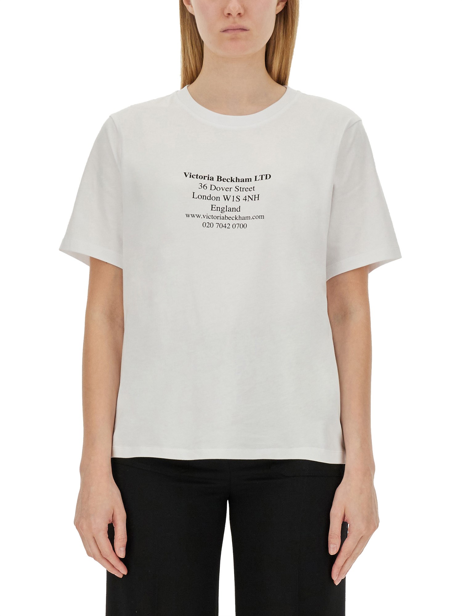 Victoria Beckham victoria beckham "address" t-shirt