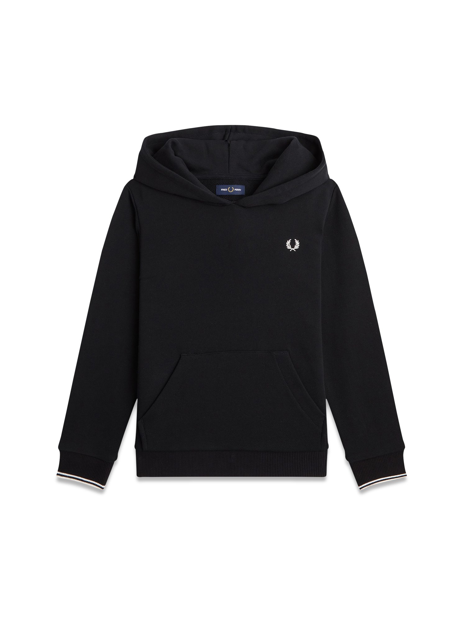 Fred Perry fred perry tipped hooded sweatshirt