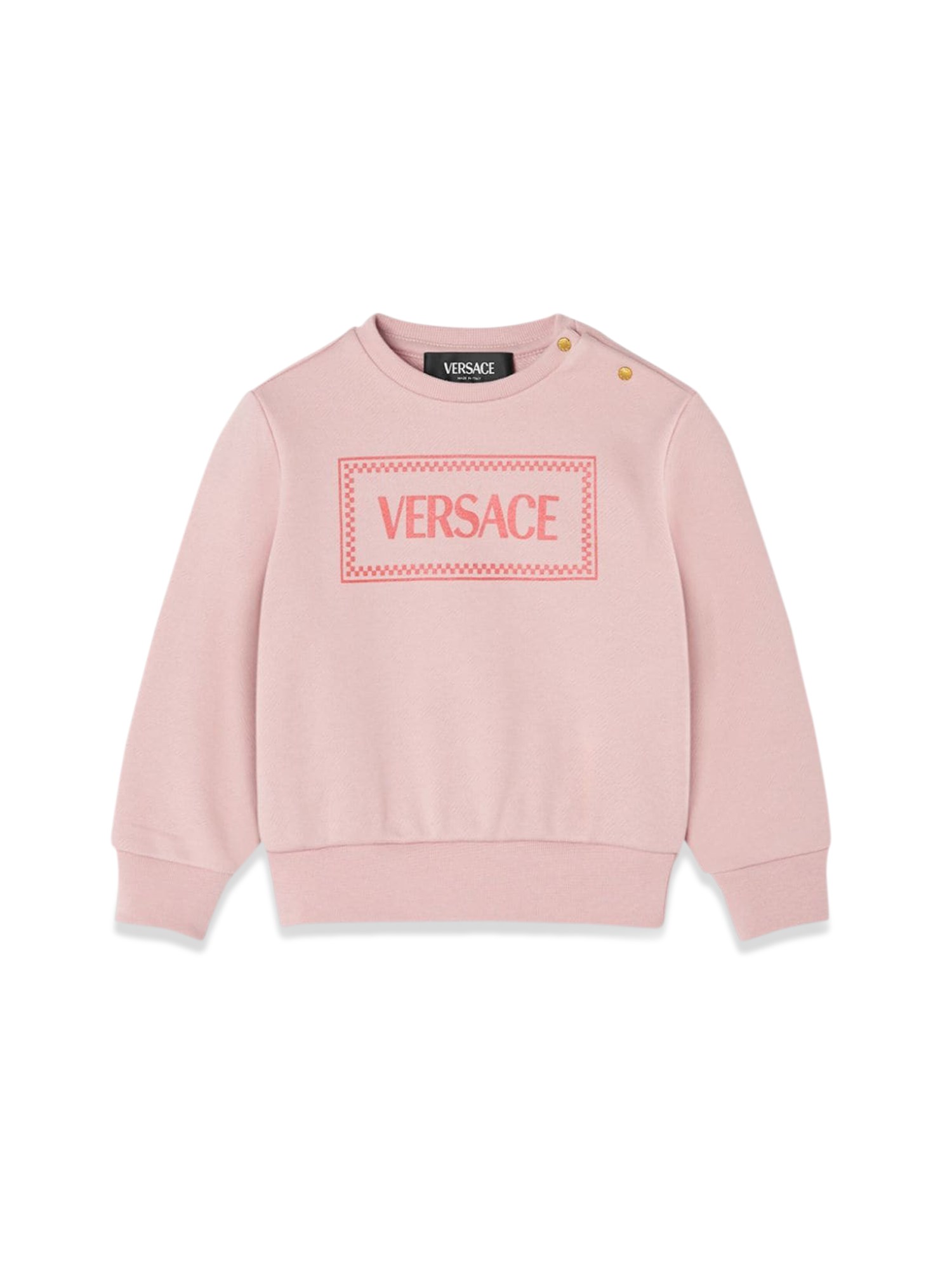 Versace versace sweatshirt fleece + foil logo print