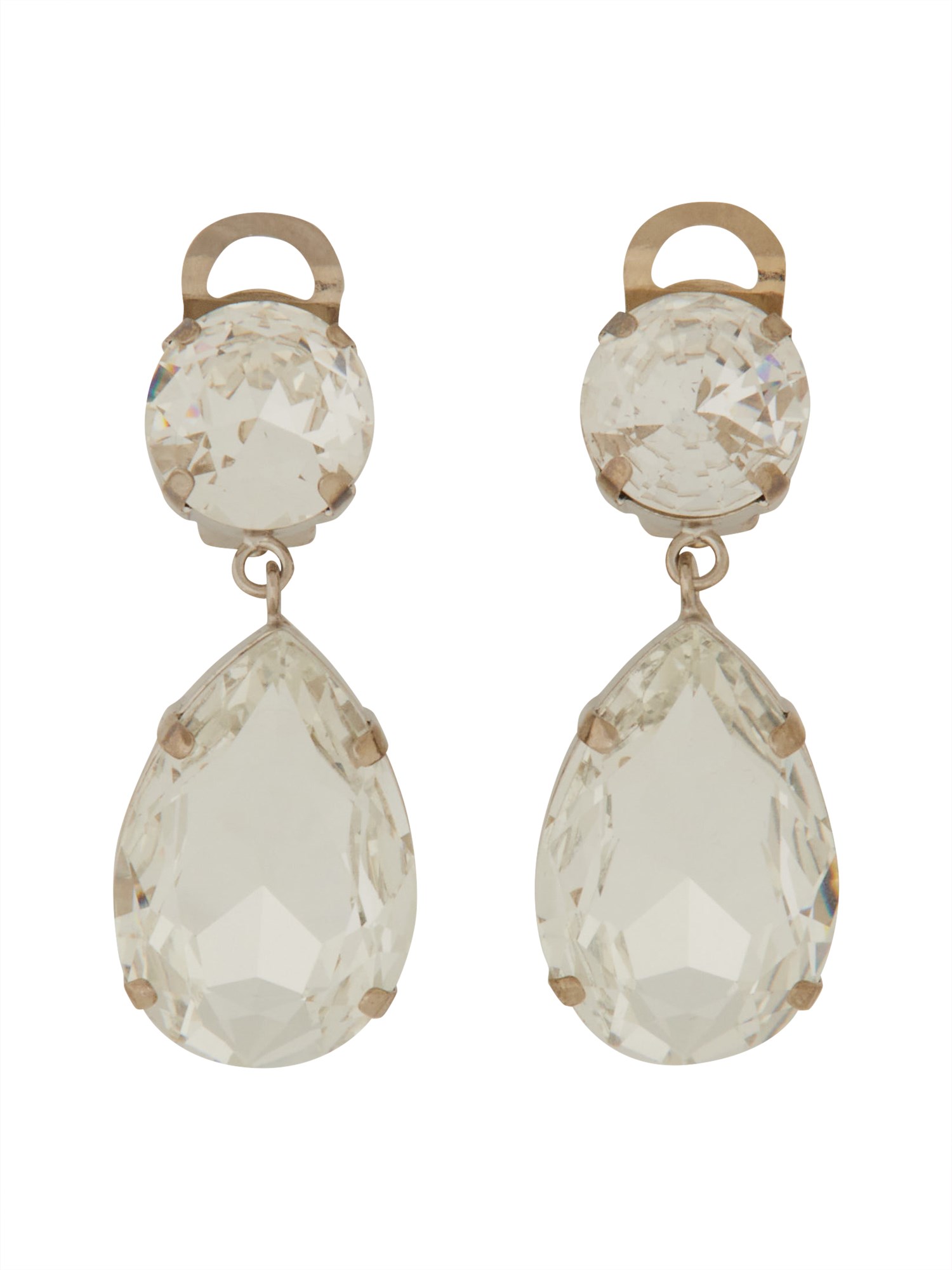 Moschino moschino pendant earrings with jewel stones