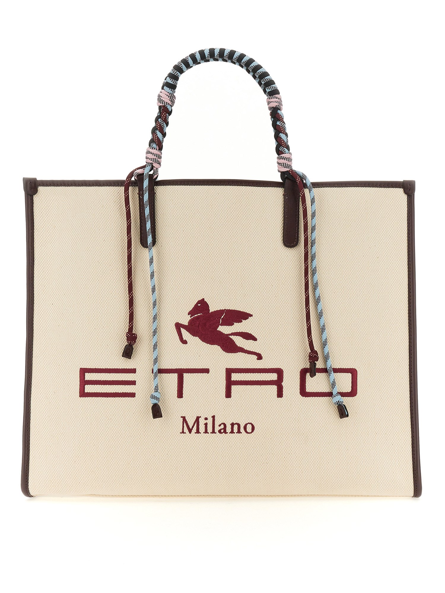 Etro etro shopper bag with braided handles