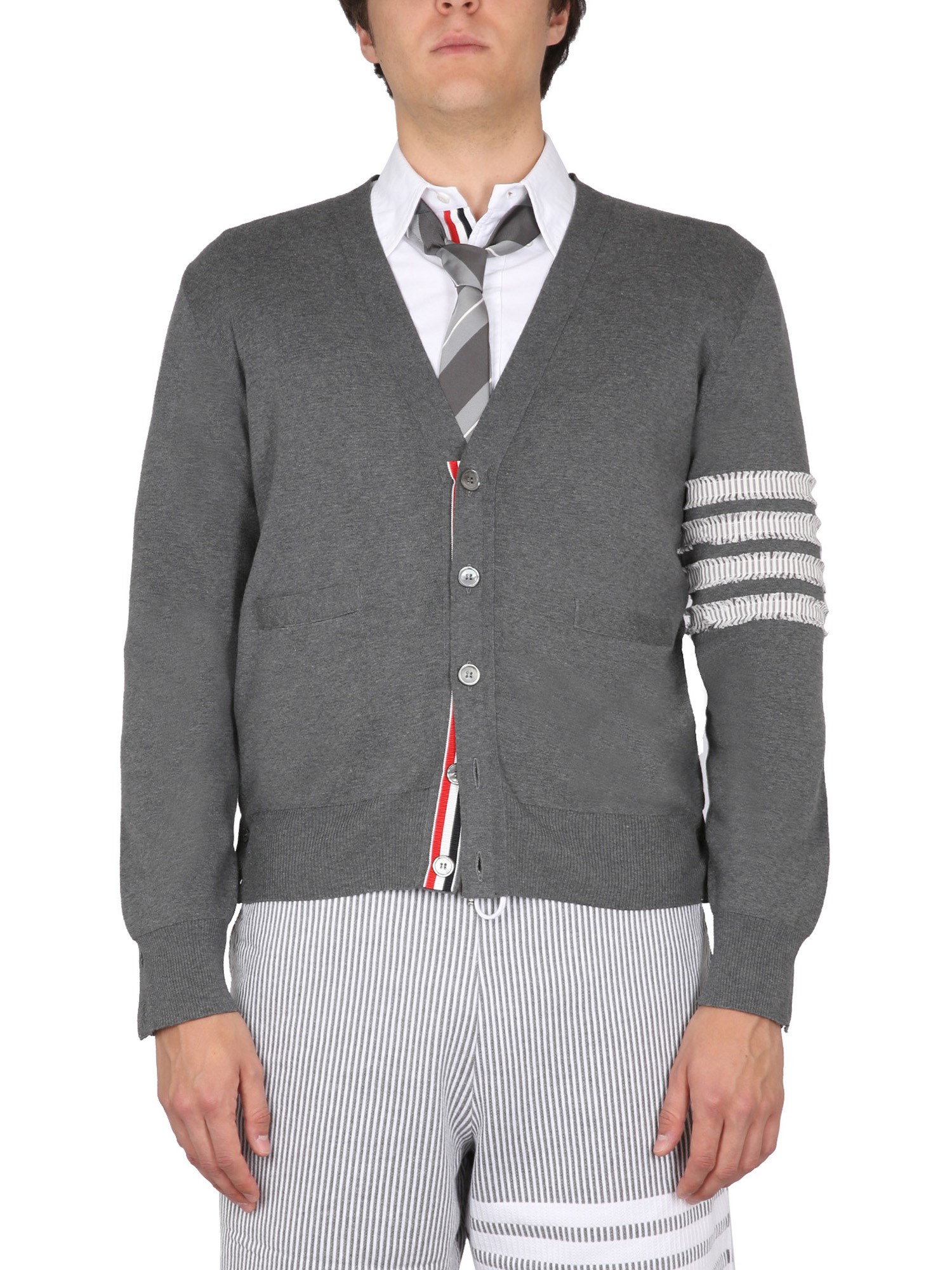 Thom Browne thom browne 4 bar stripe cardigan