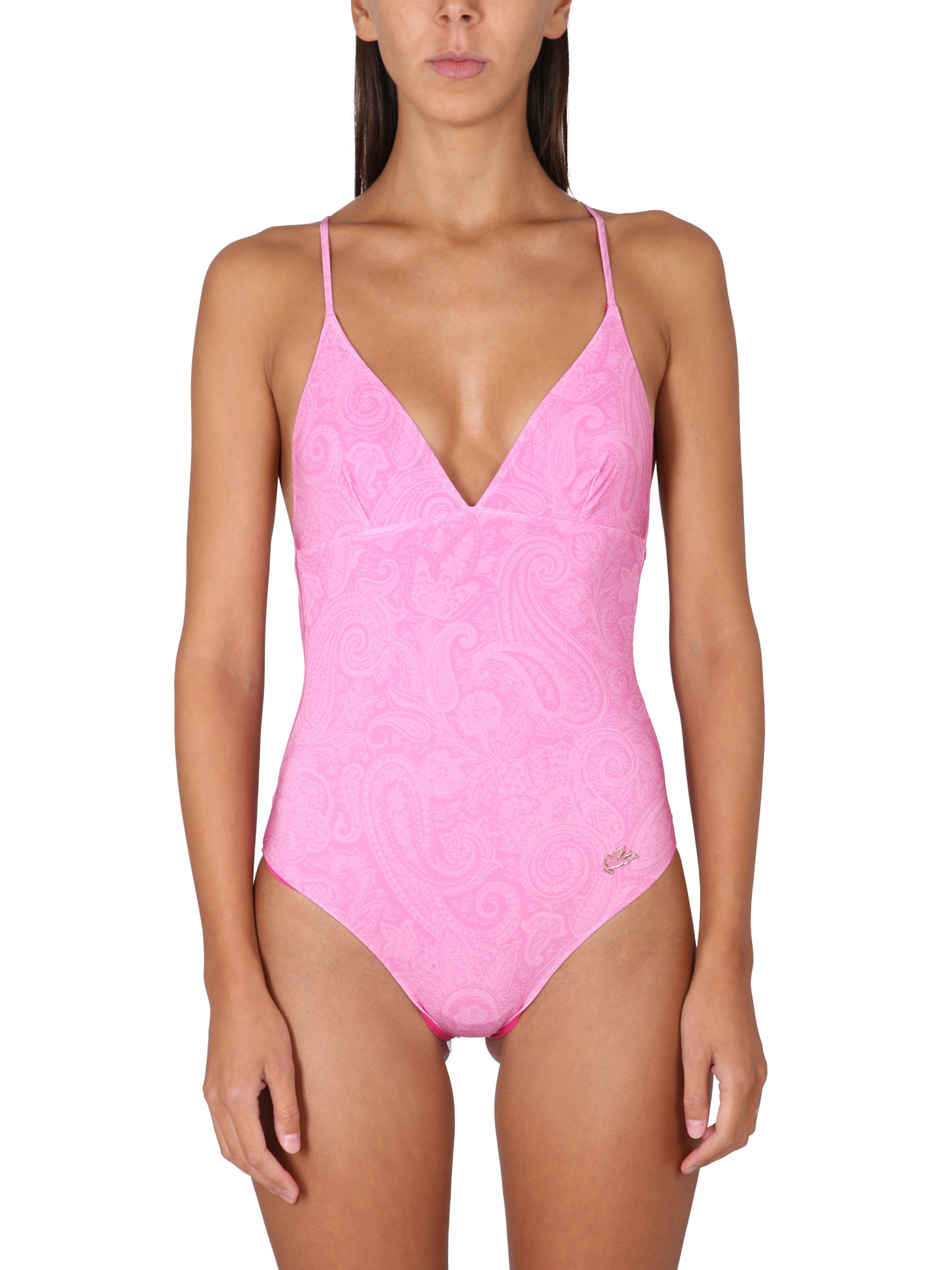 Etro etro one piece swimsuit with logo