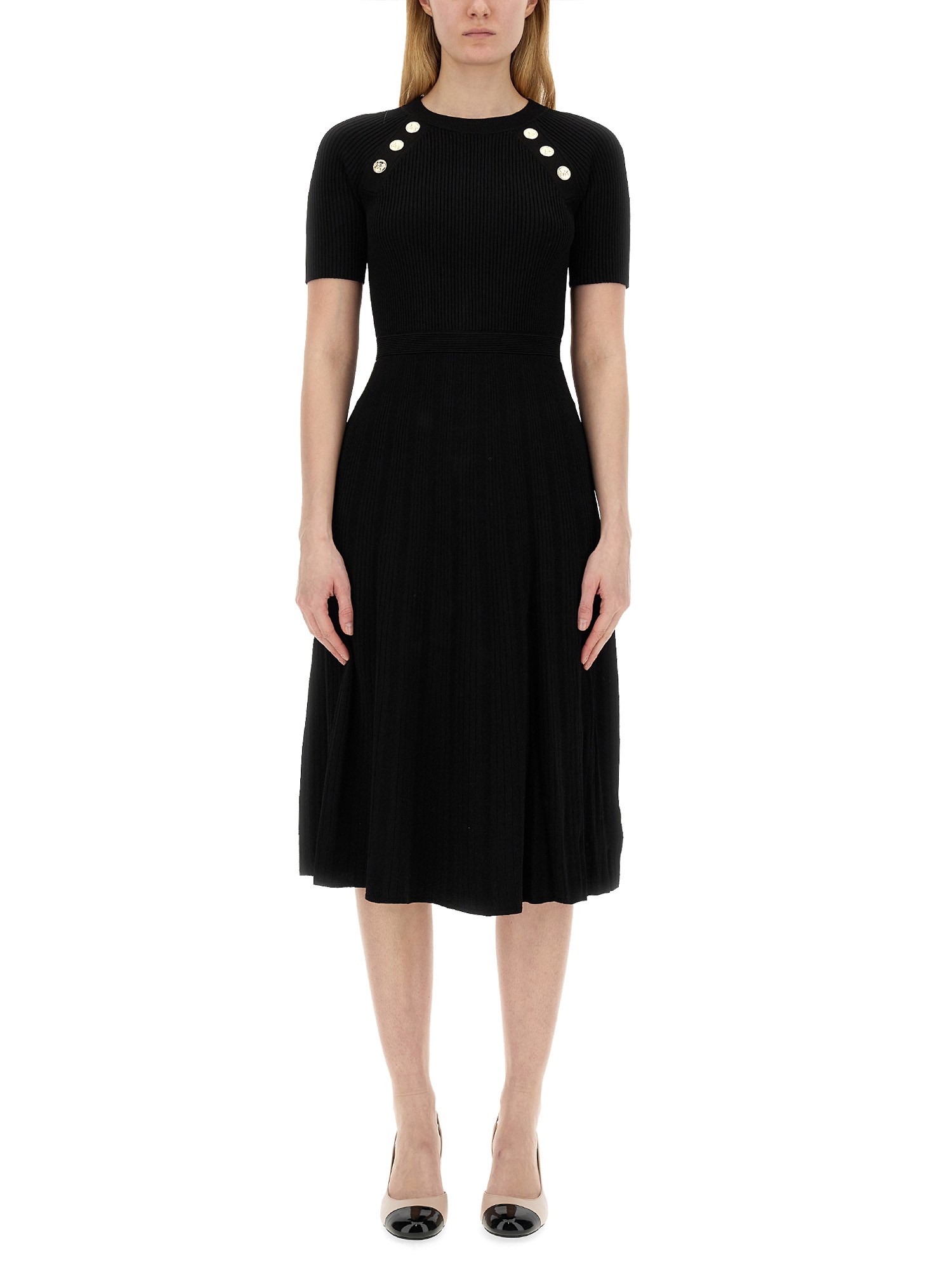  michael by michael kors stretch knit longuette dress