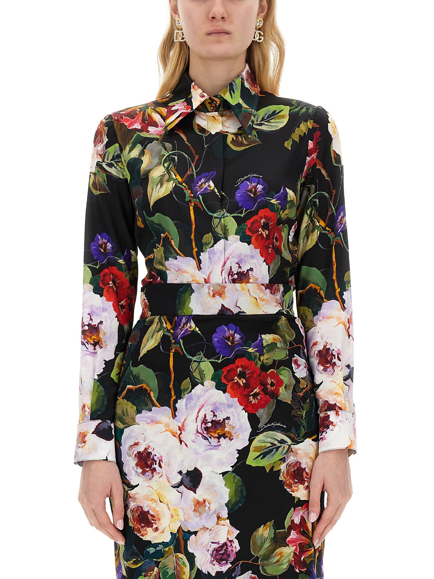 Dolce & Gabbana dolce & gabbana rose garden print shirt