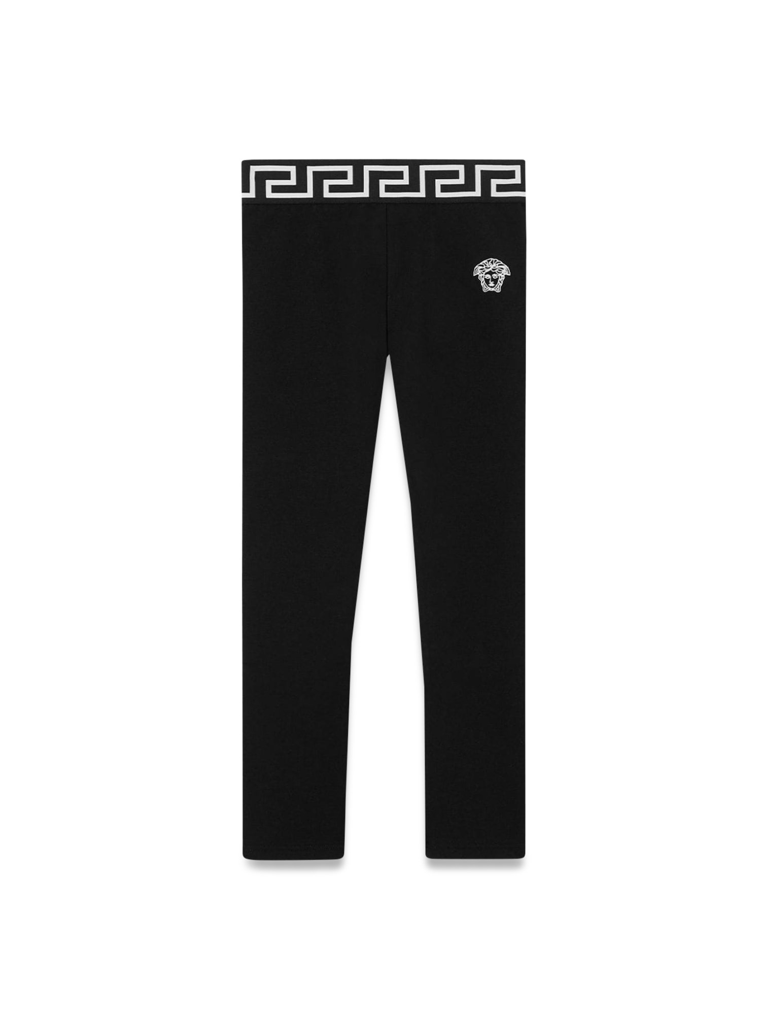 Versace versace jersey leggings + medusa embroidery