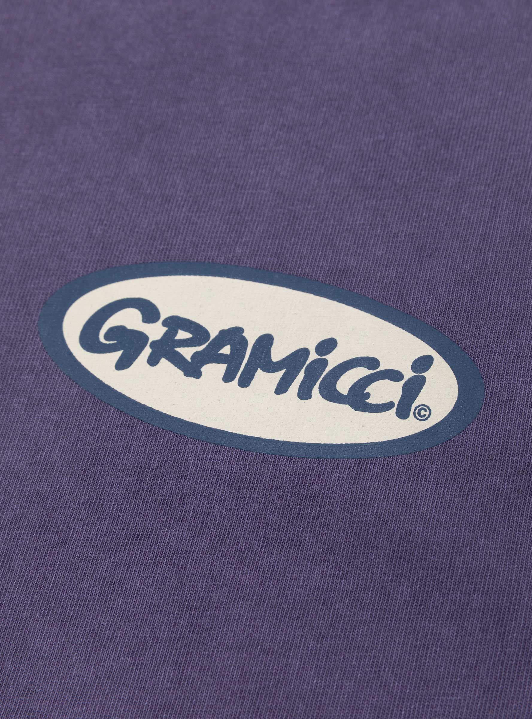 Gramicci Gramicci Oval T-shirt Purple Pigment - Size: Medium