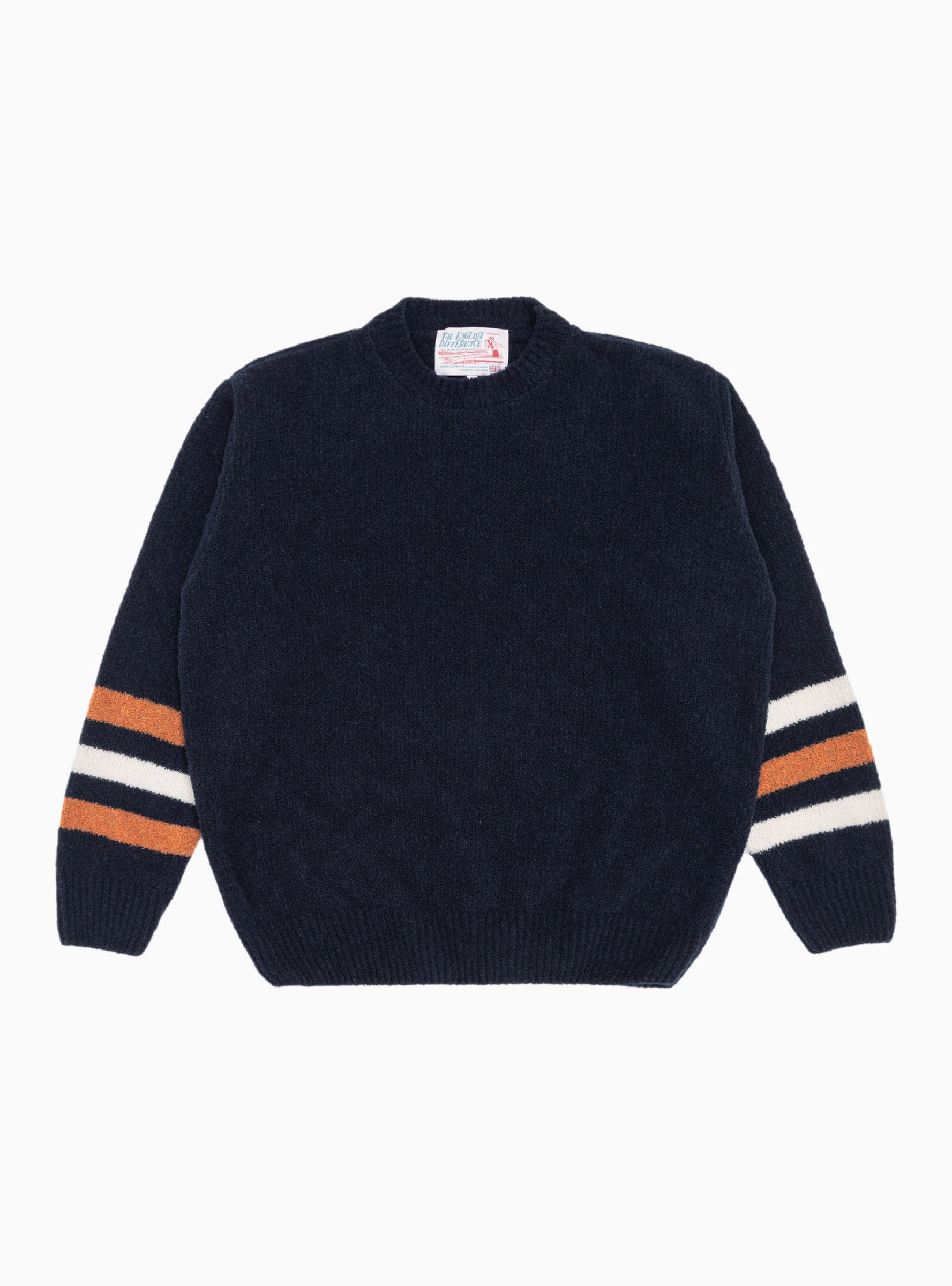  The English Difference Sports Boucle Sweater Navy