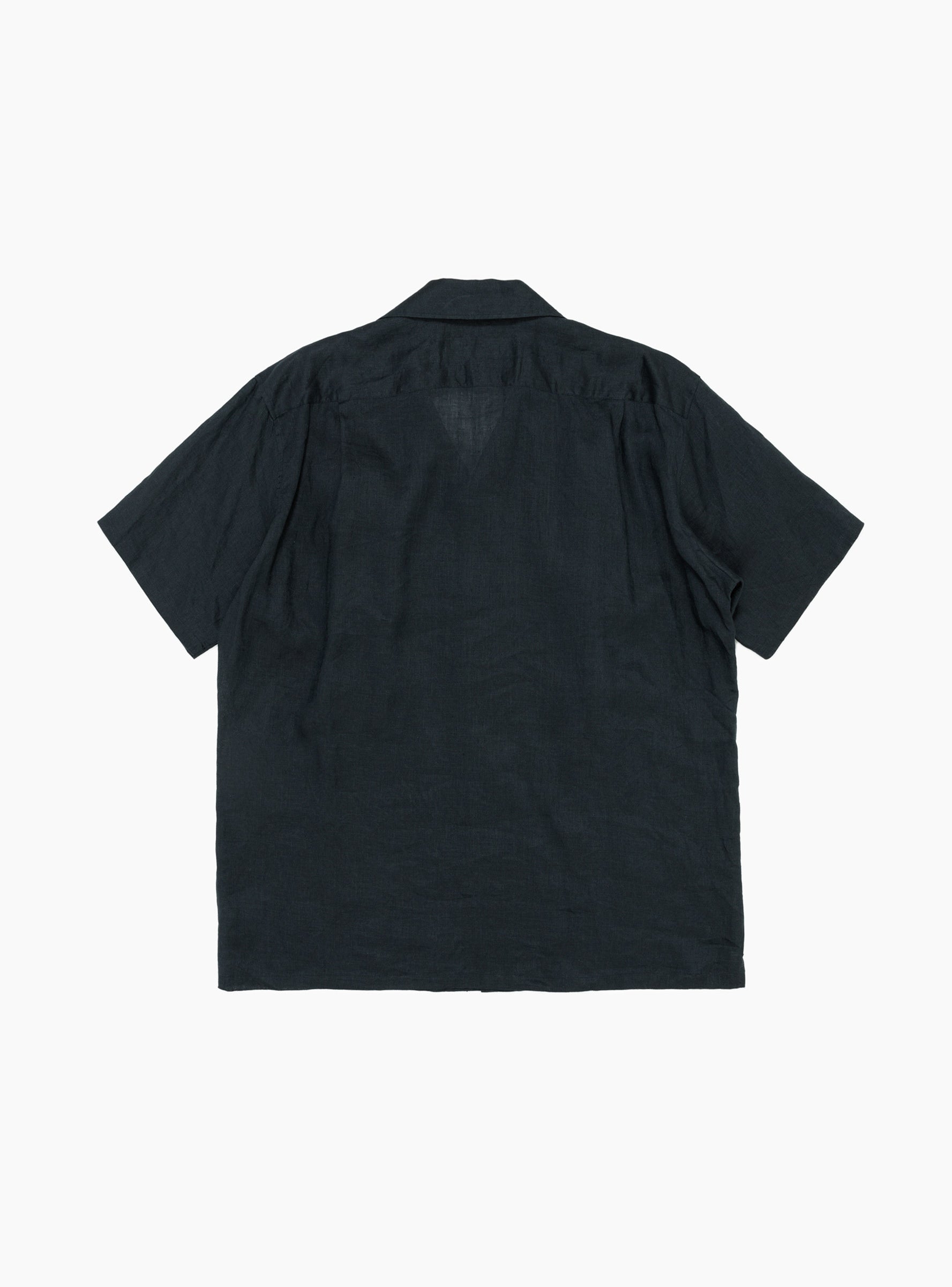  TOGA VIRILIS Linen Shirt Navy - Size: Large