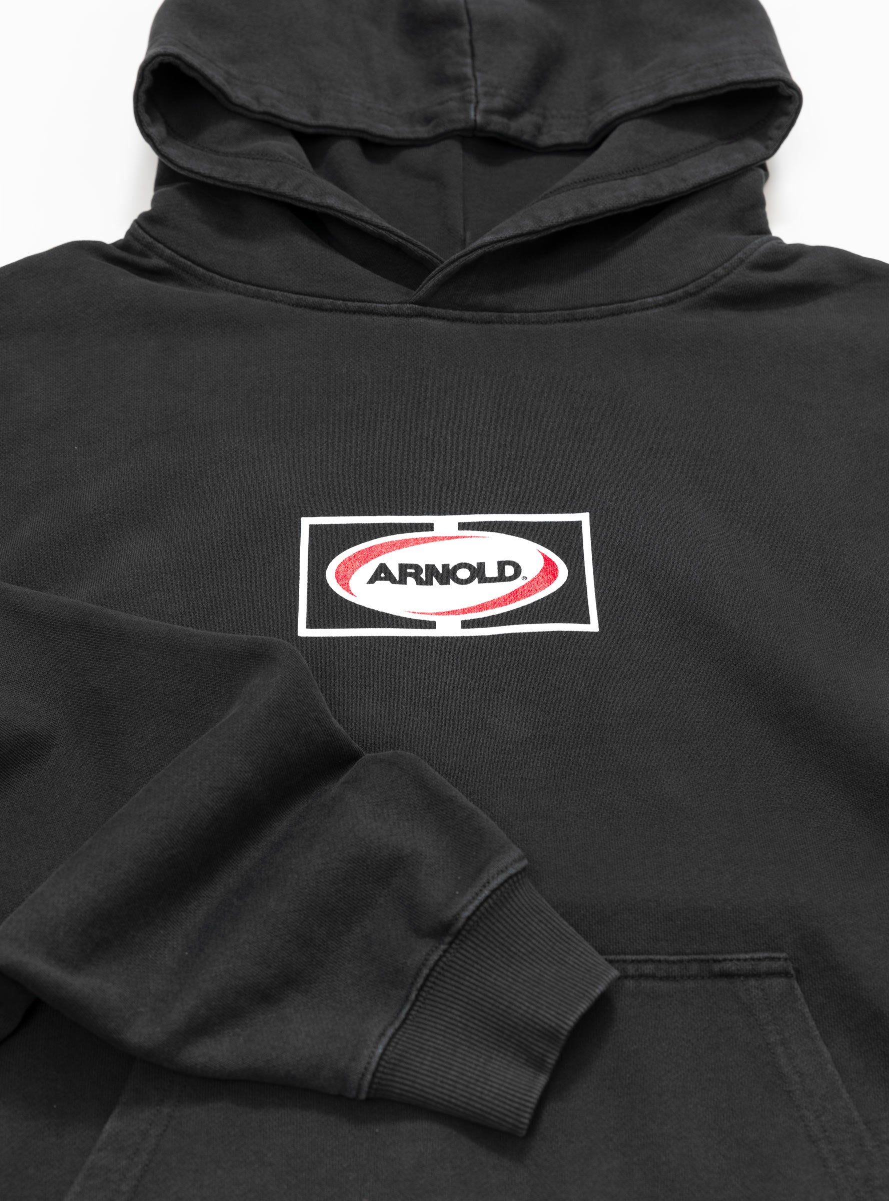  Arnold Park Studios Welding Multi Logo Hoodie Faded Black - Size: Large