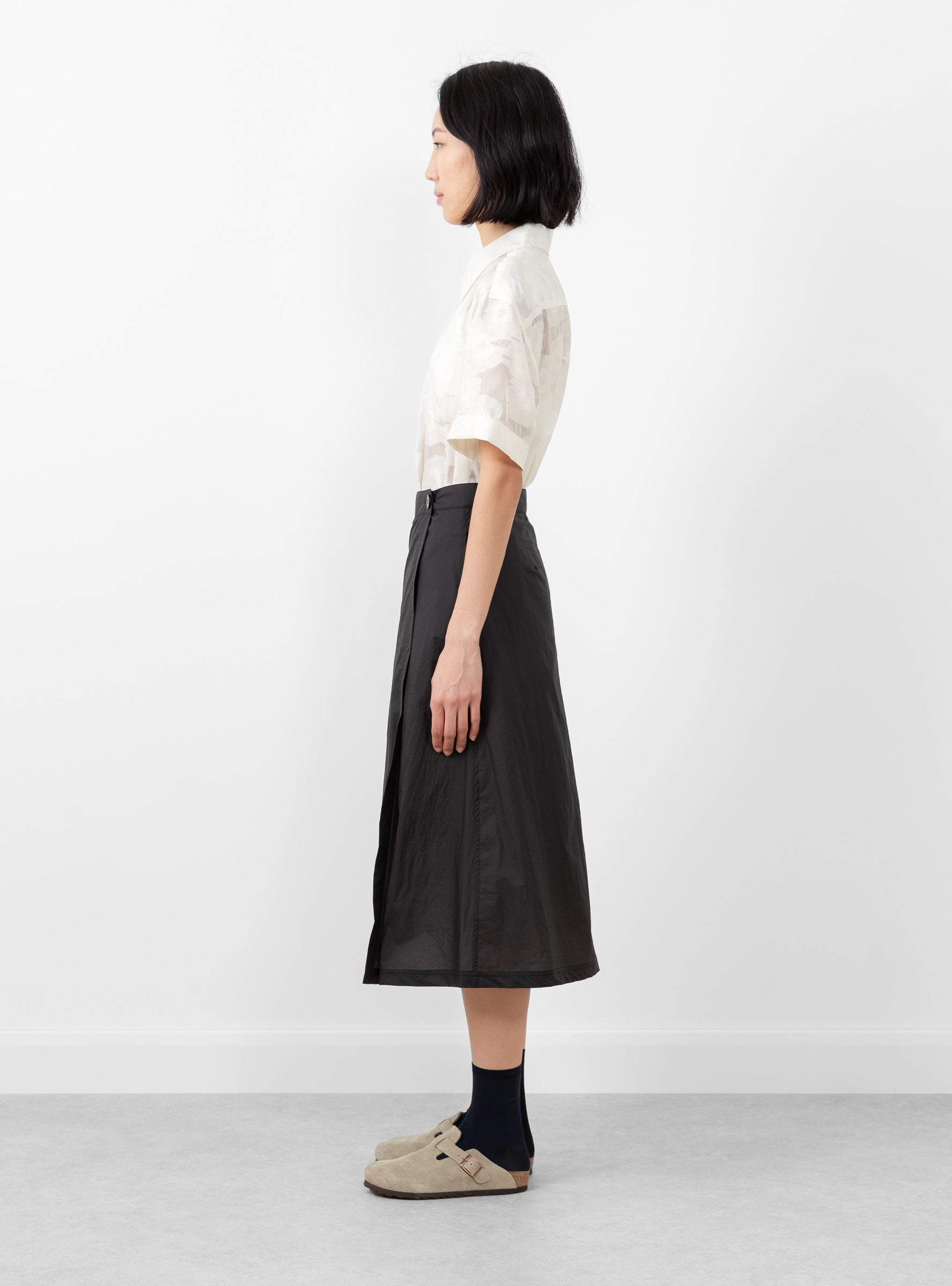  mfpen Wrap Skirt Recycled Black - Size: Medium