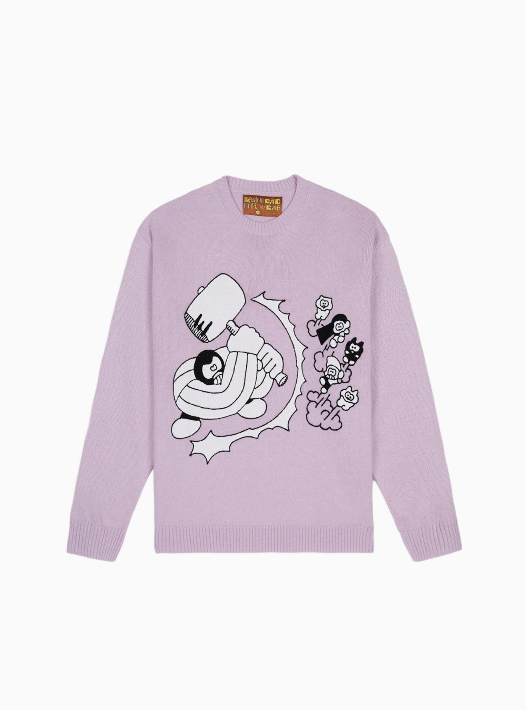  Brain Dead Hammer Sweater Lilac