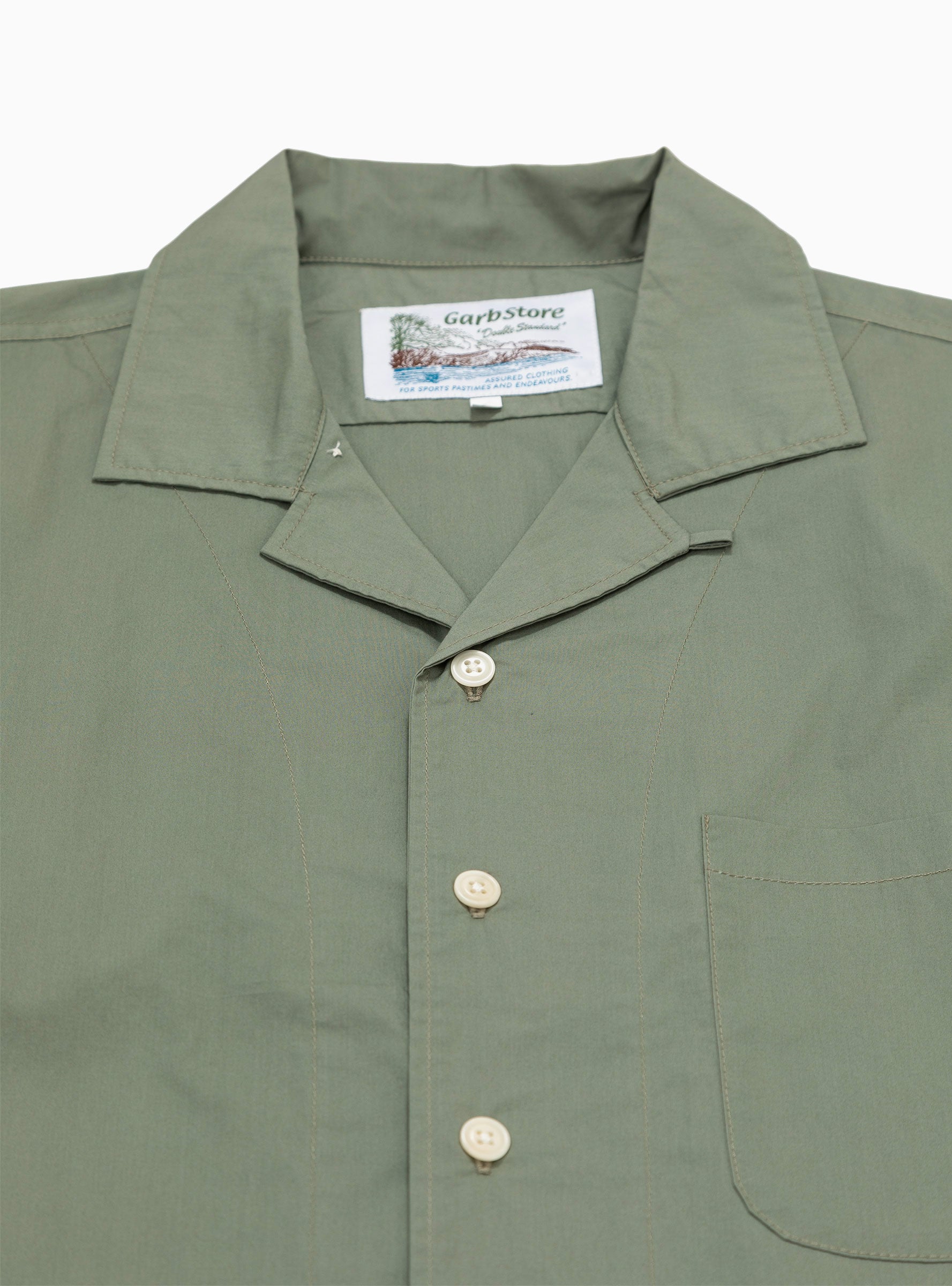  Garbstore Kabana Shirt Sage - Size: Medium