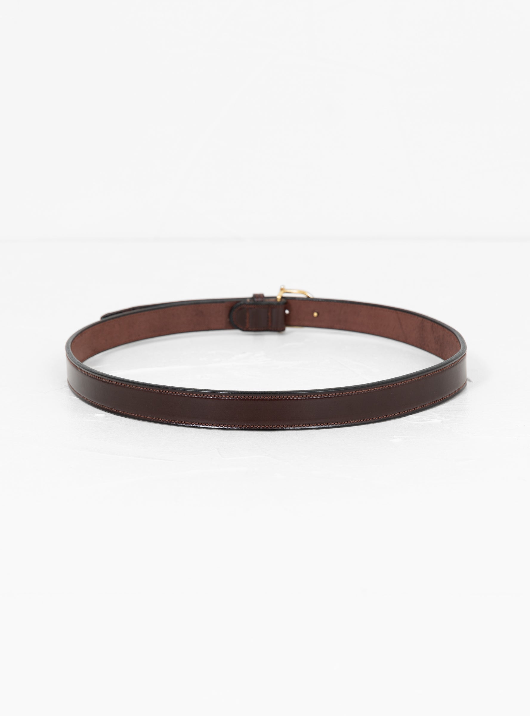  Tory Leather Spur Belt Havana & Brass - Large