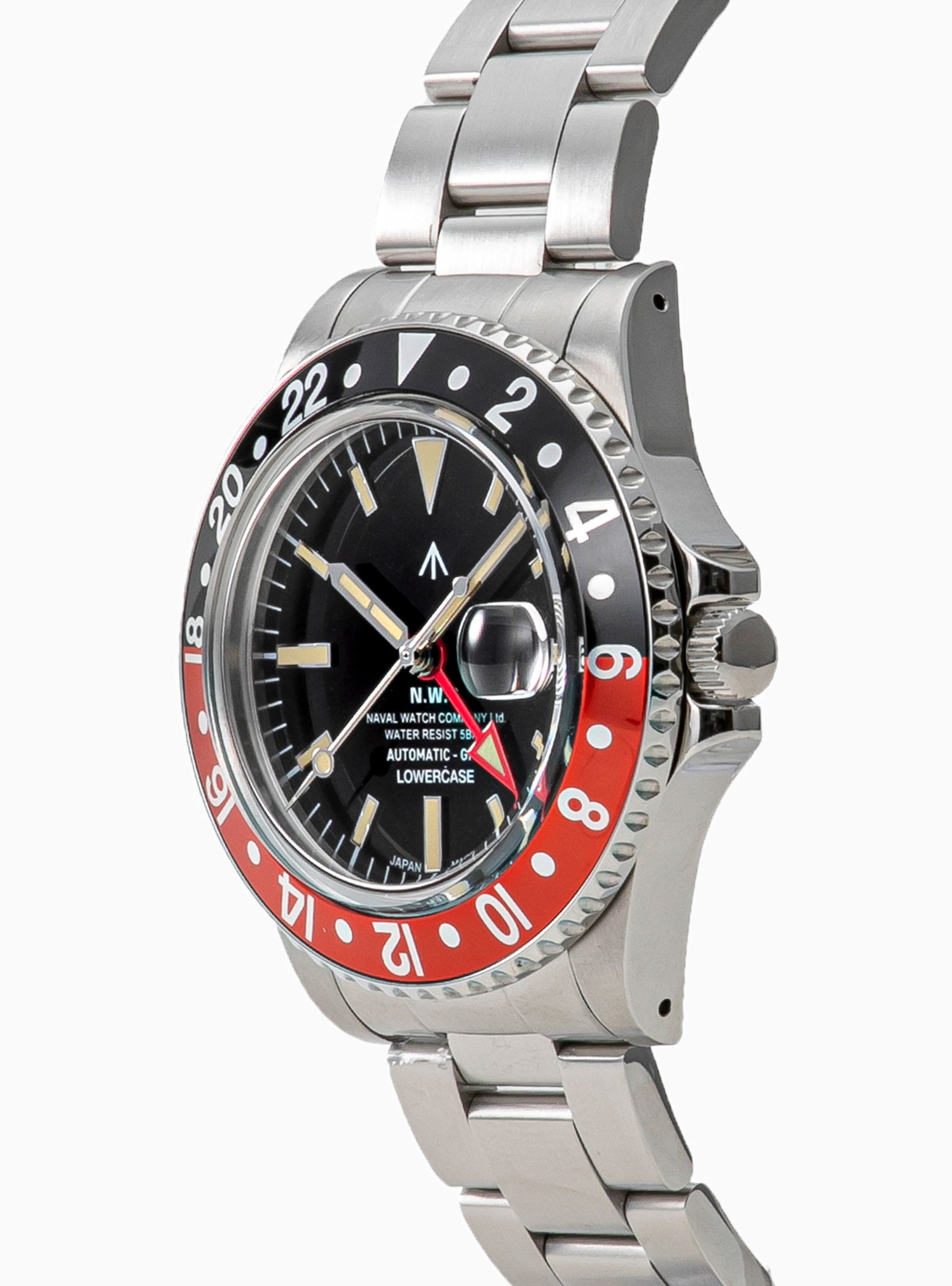  Naval Watch Co. Naval FRXD004 GMT Automatic Watch Red & Black