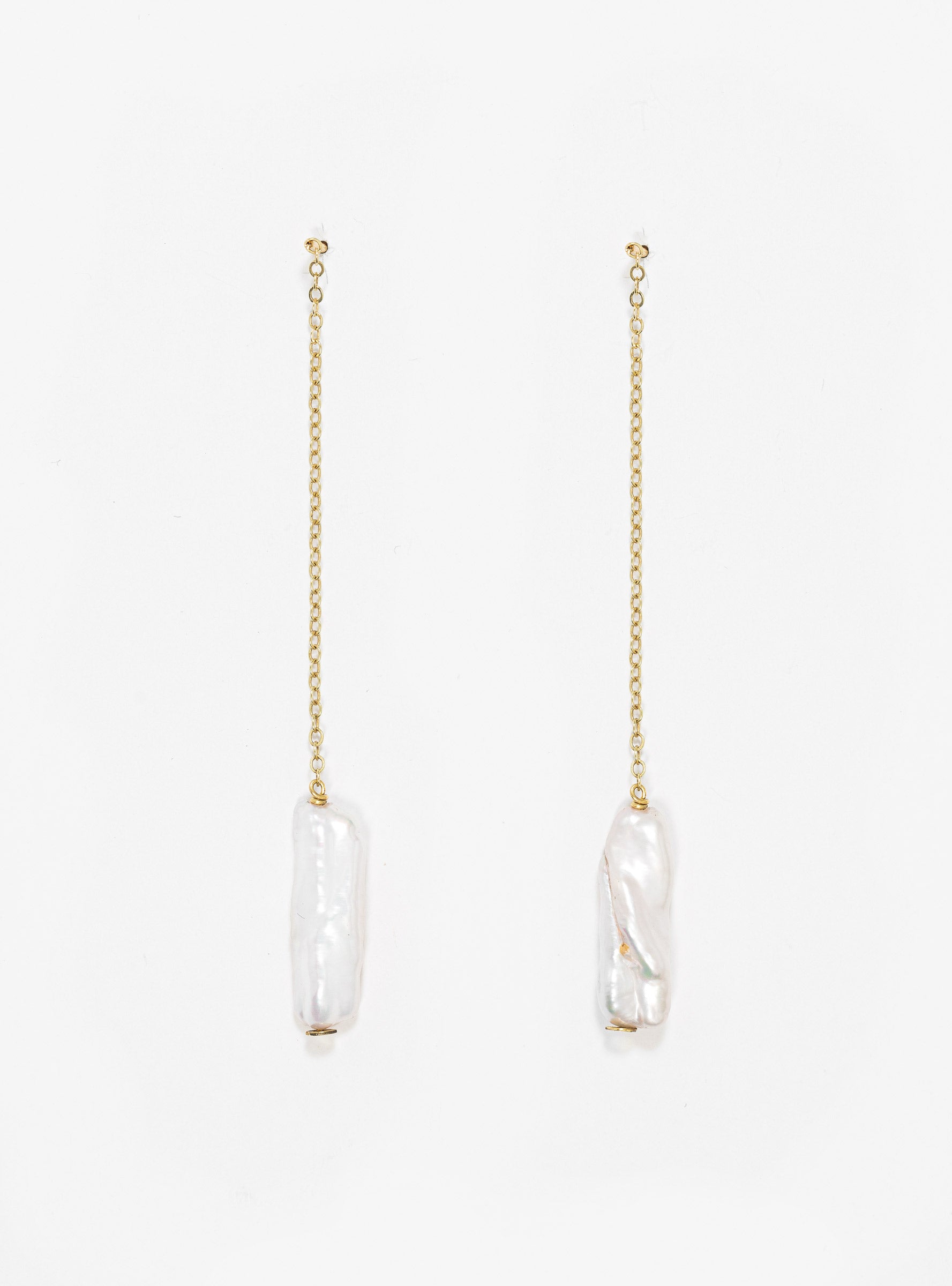  Saskia Diez Baton Earrings Gold