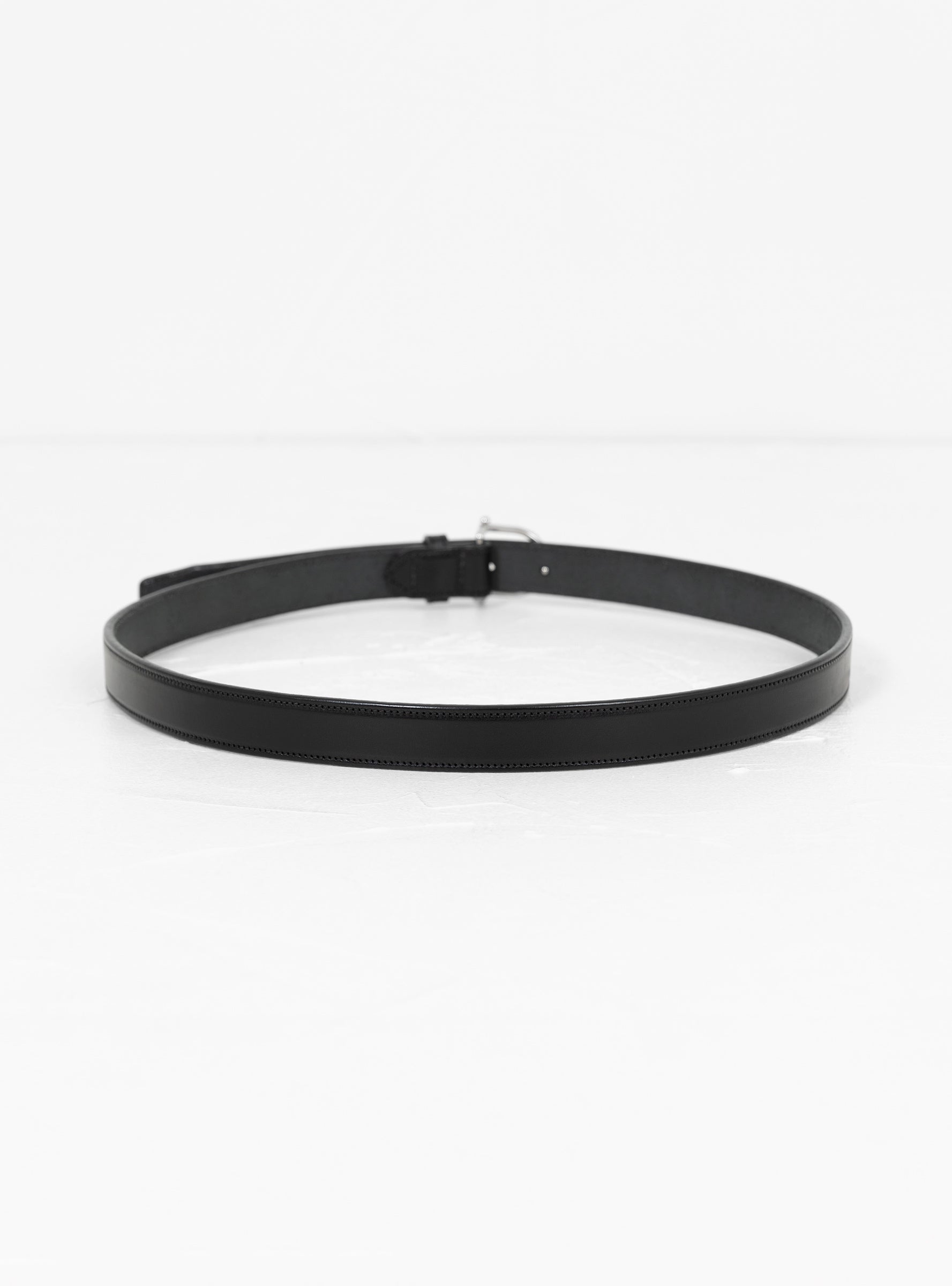  Tory Leather Spur Belt Black & Nickel - XS