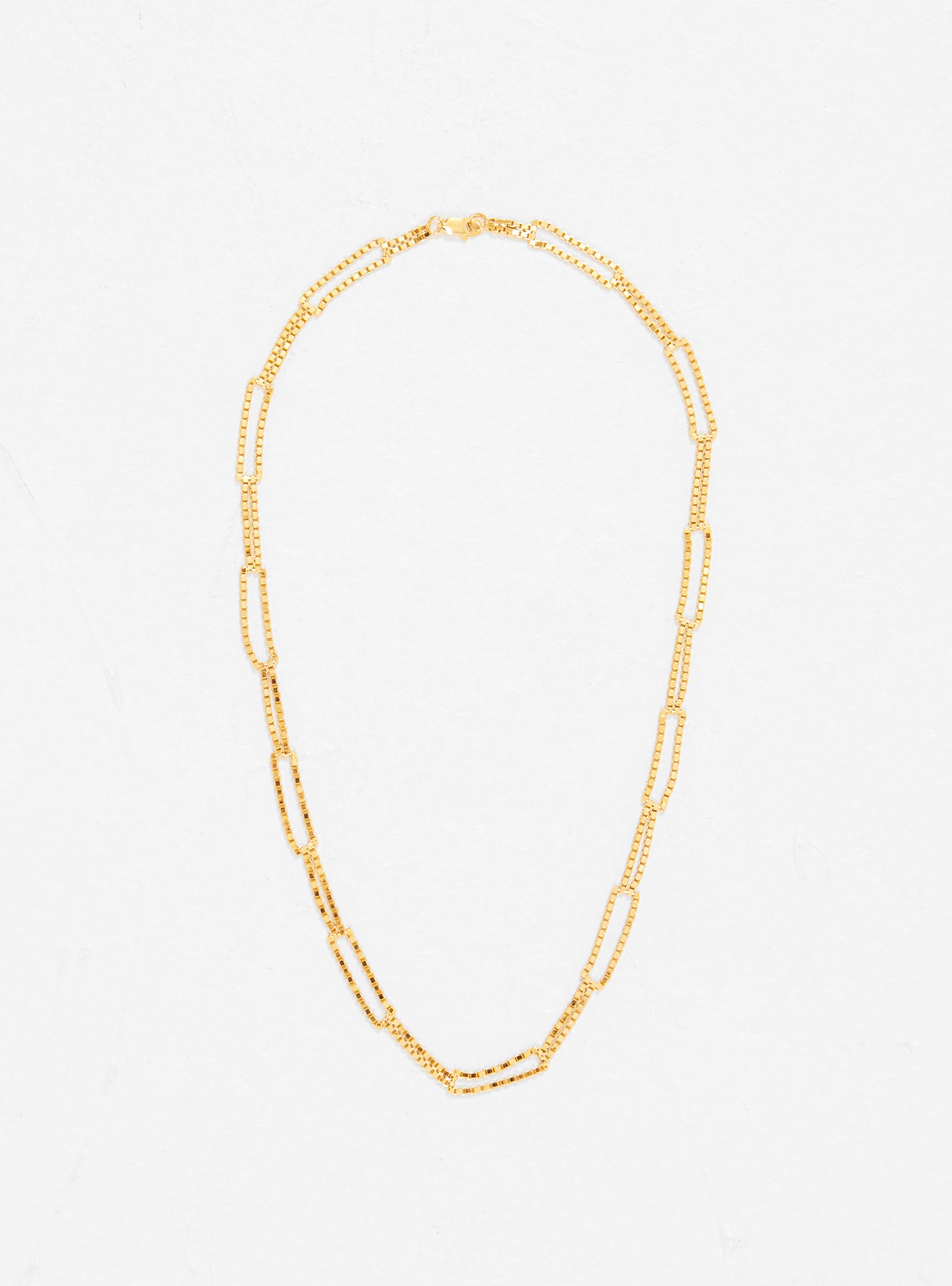  Martine Viergever Be Square Gold Plated Silver Necklace