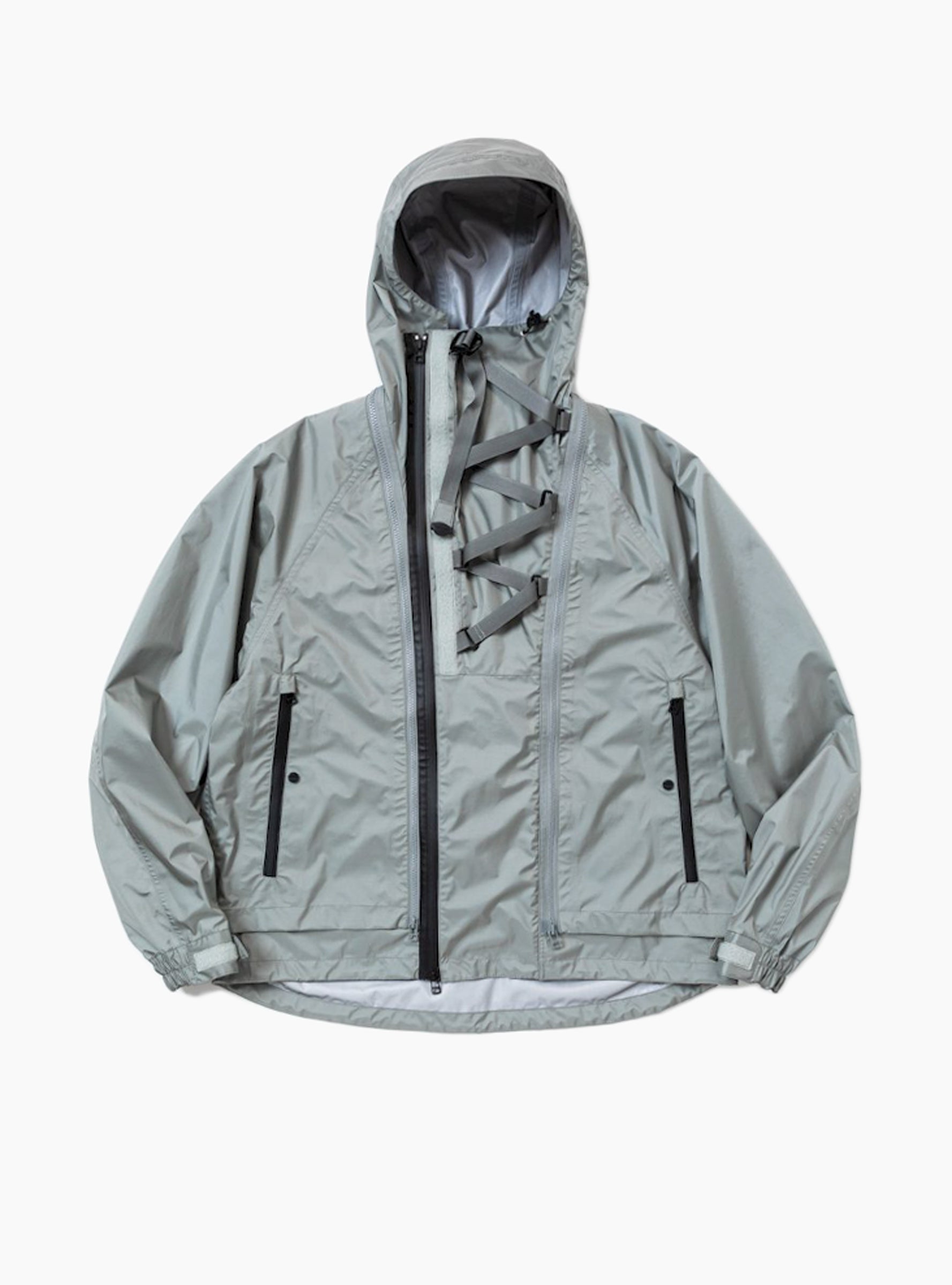  meanswhile Air Circulation System Rain Jacket Battleship Grey - Size: XL