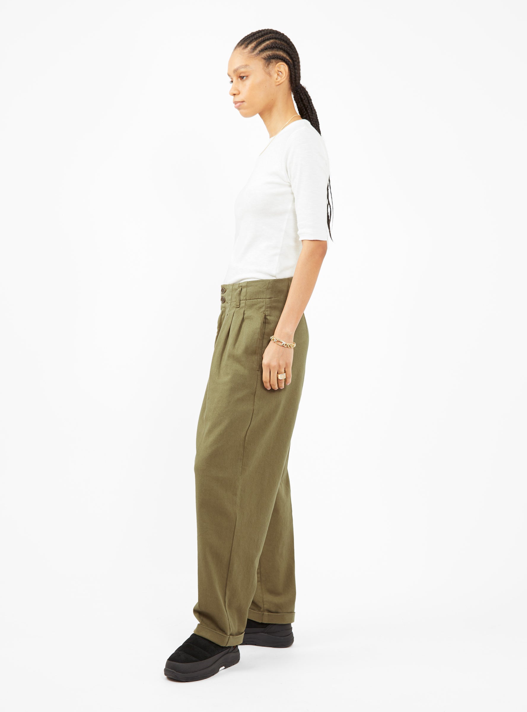 Ymc YMC Keaton Trousers Olive - Size: Small