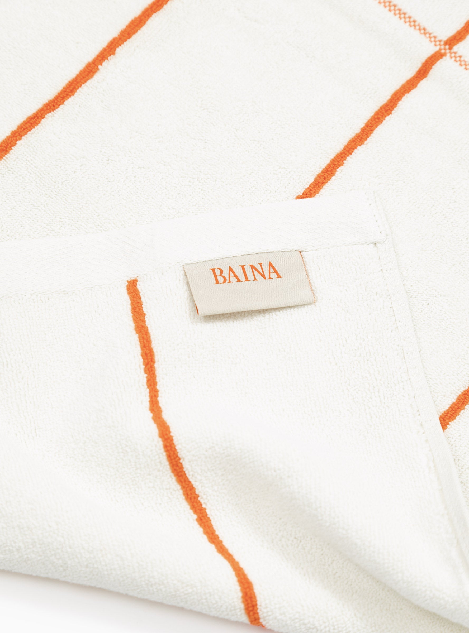  BAINA Bethel Bath Towel Paloma Sun & Ecru