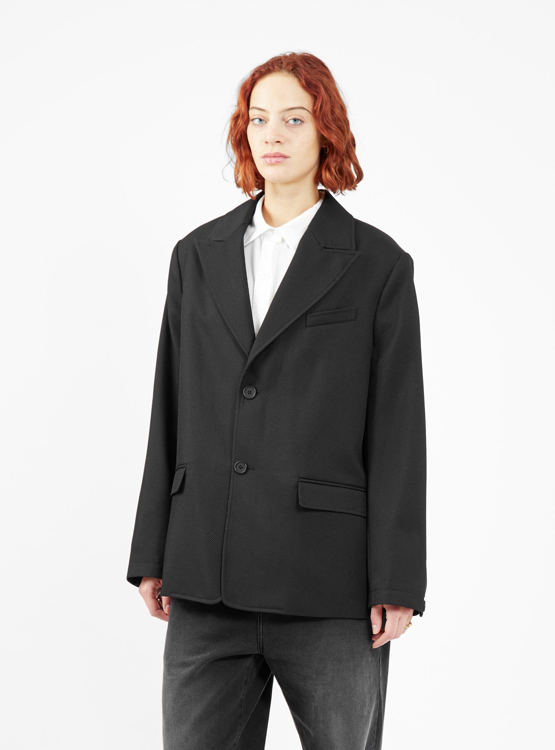  mfpen Oversized Wool Blazer Black