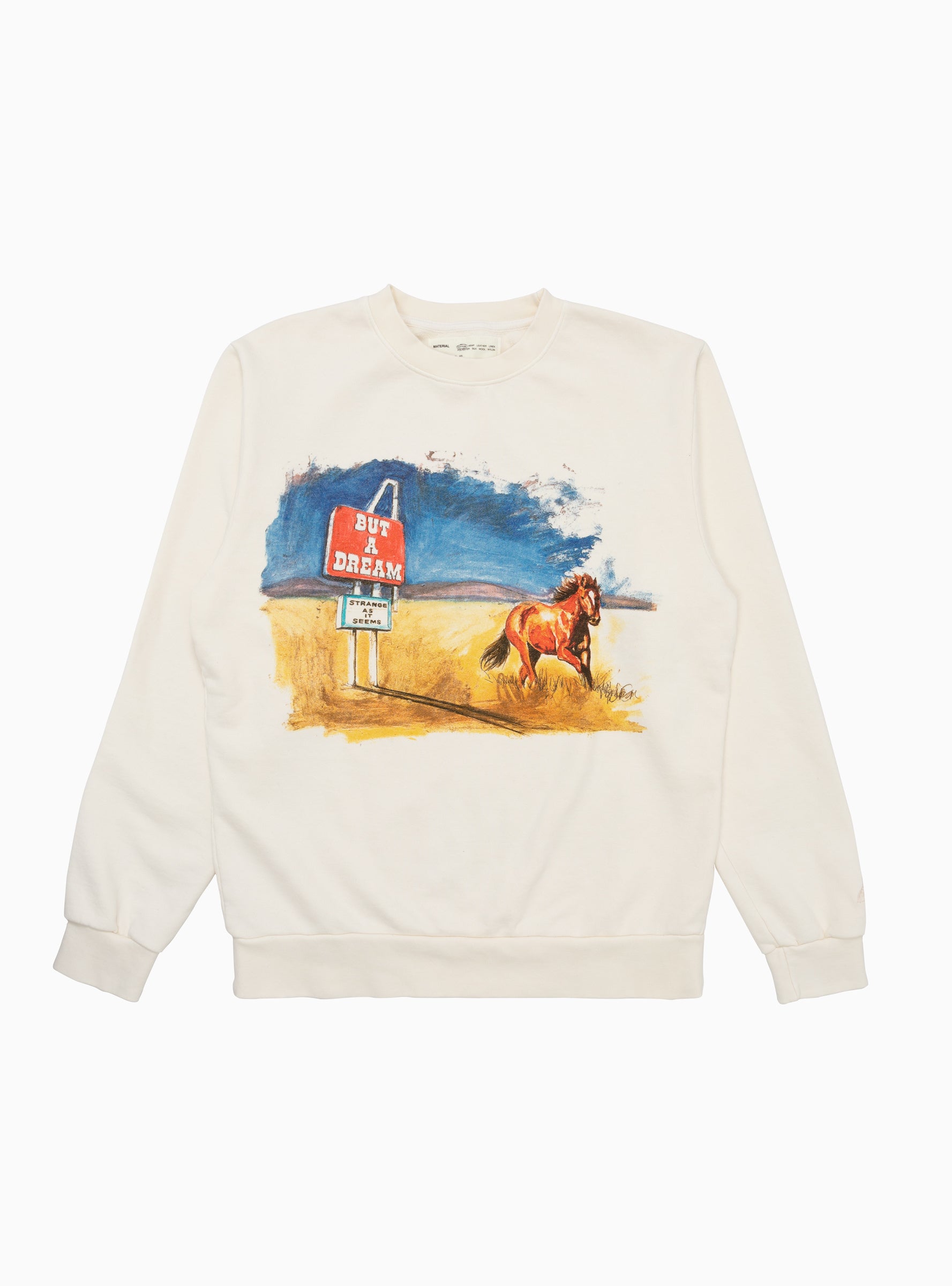  One of These Days But a Dream Sweatshirt Bone White