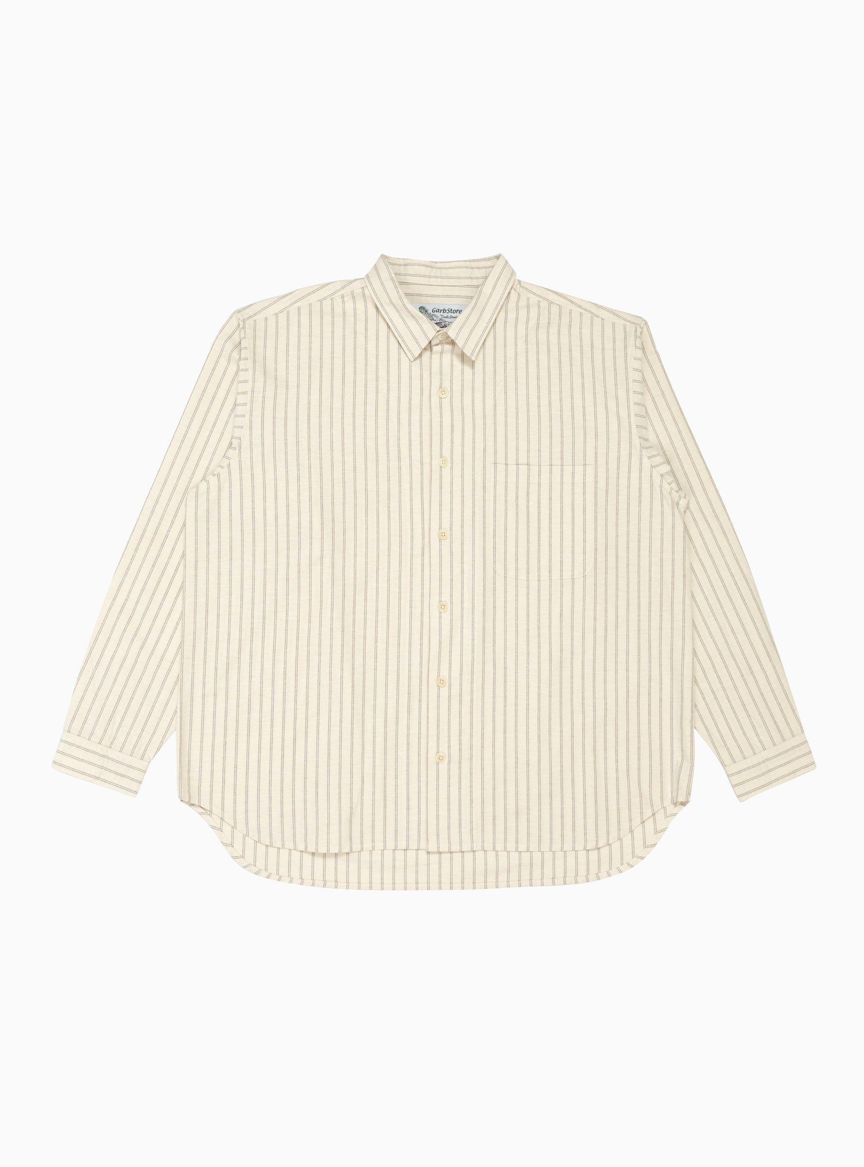  Garbstore Grande Shirt Ecru Stripe