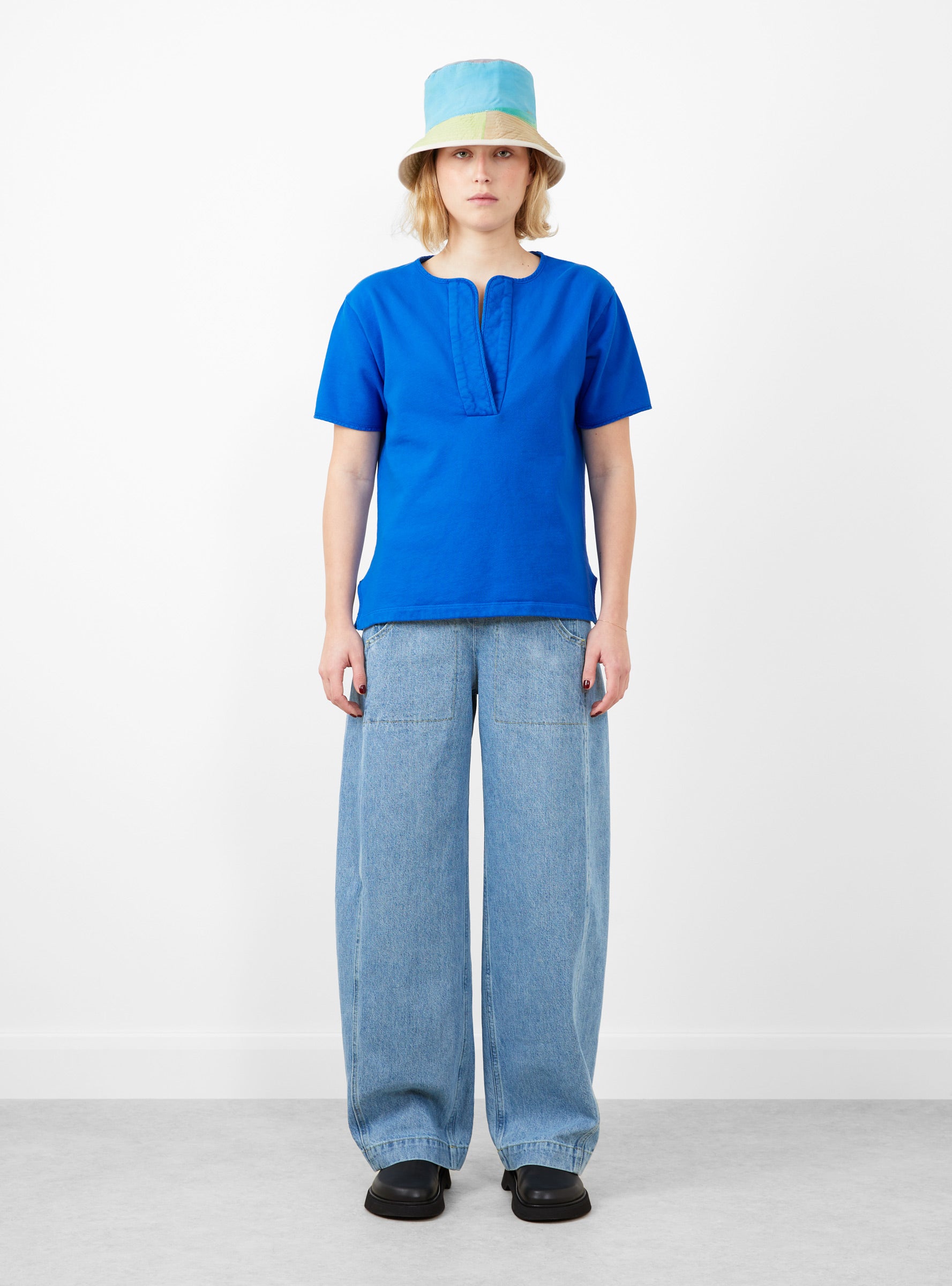  Rachel Comey Henley Top Royal