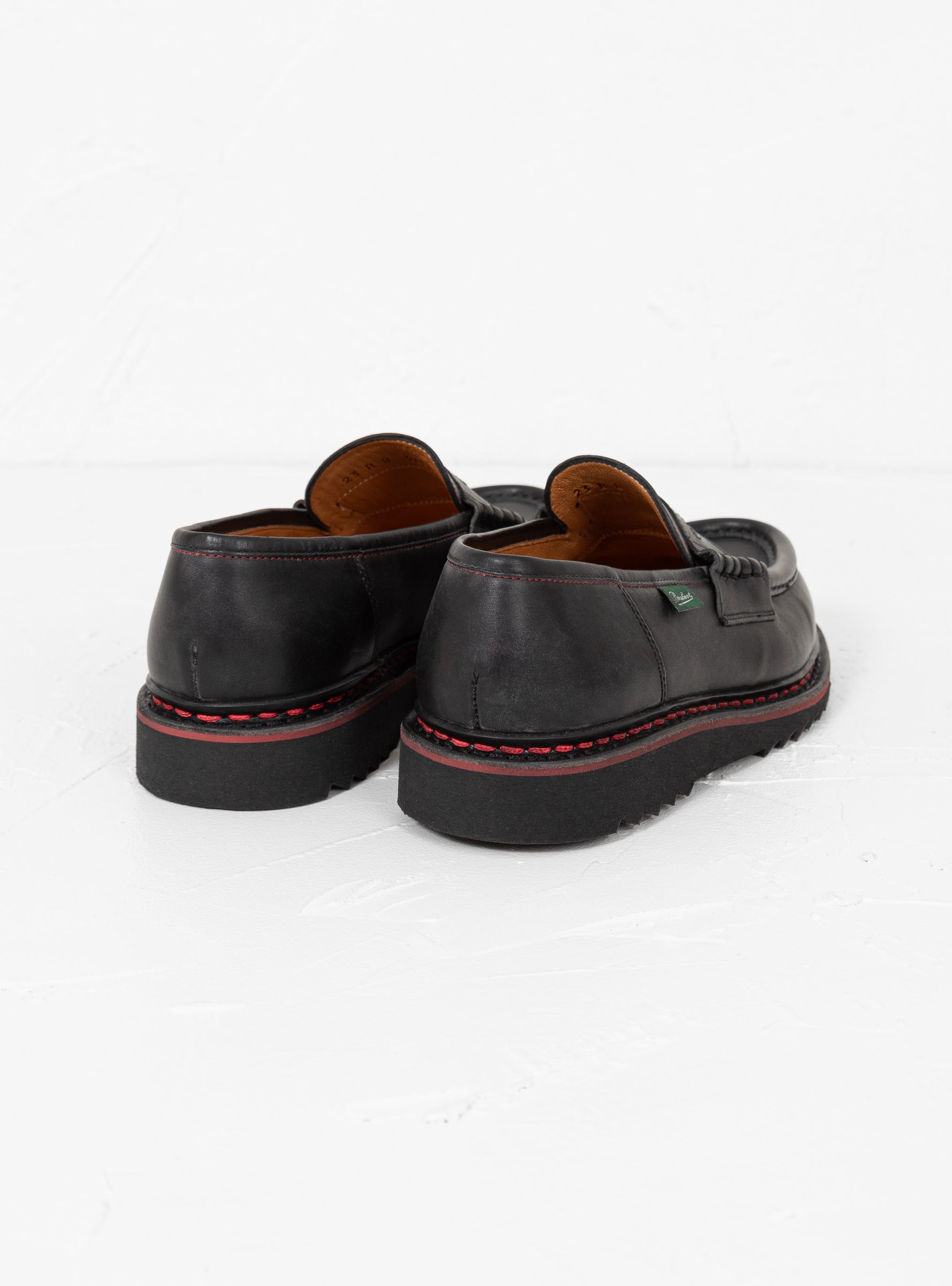 Paraboot Paraboot Reims Loafers Black & Red - Size: UK 10