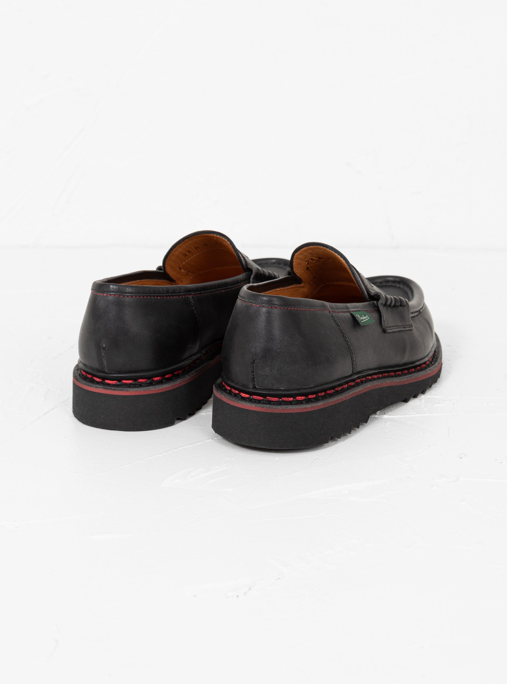 Paraboot Paraboot Reims Loafers Black & Red - Size: UK 9