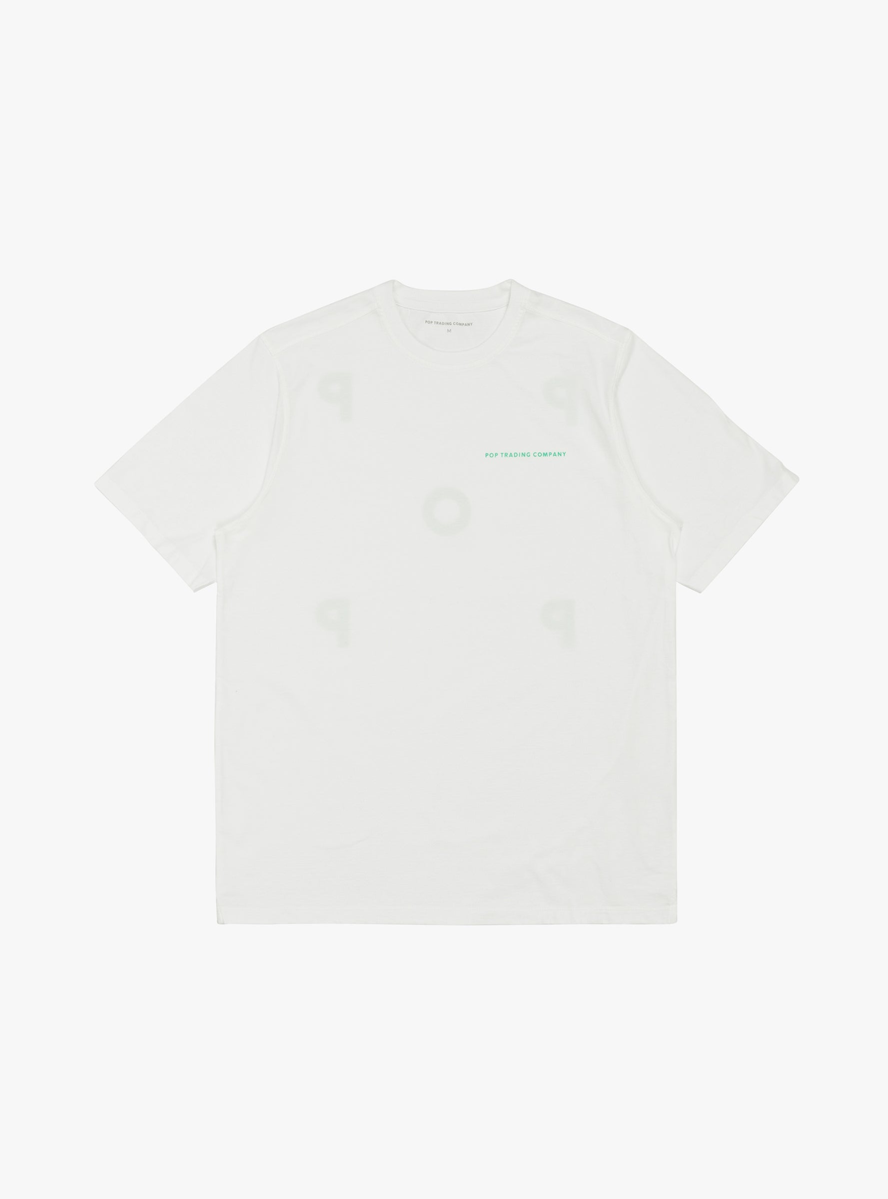 Pop Trading Company Pop Trading Company Logo T-shirt White & Green - Size: Large