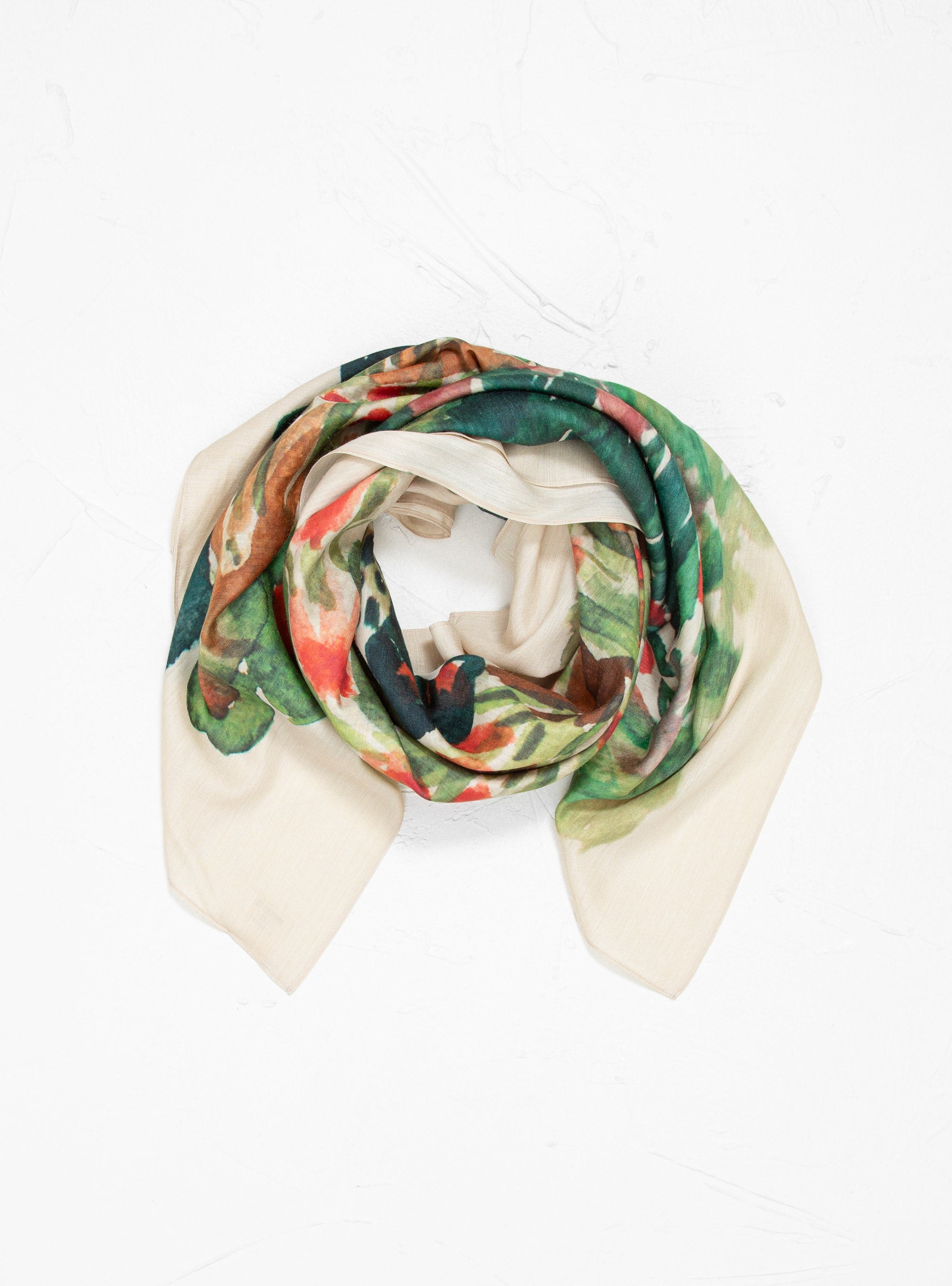  Anntian Silk Scarf Multi Floral