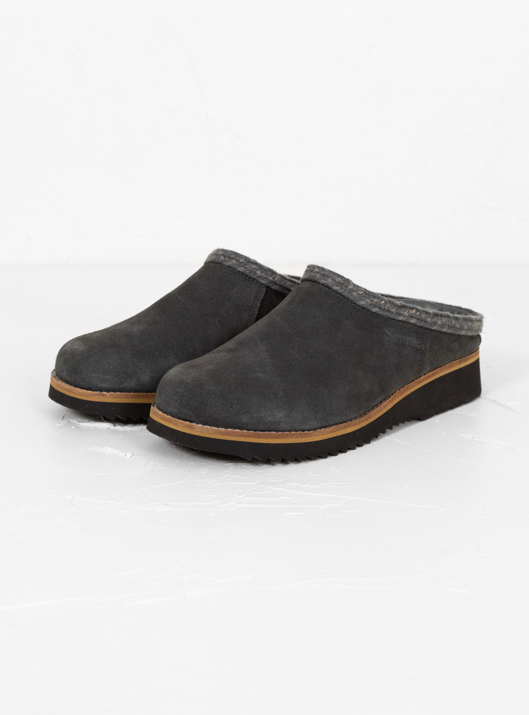  Simple Original Suede Clogs Charcoal - Size: UK 9